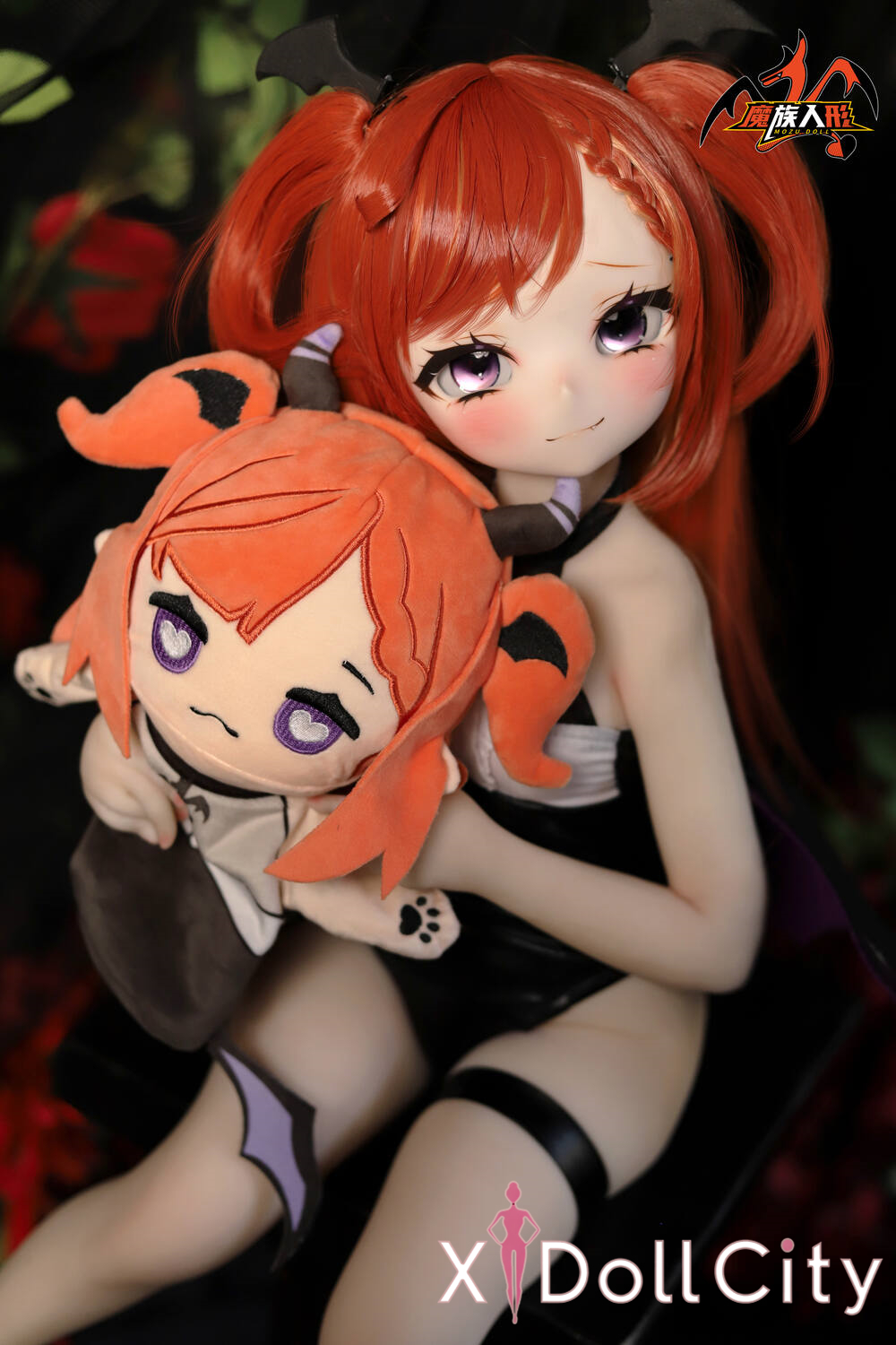 MOZU Doll 薩麗希尔 成人スタイルラブドール セクシー ビニールヘッド＋TPEボディ 小悪魔系ミニ ラブドール貧乳