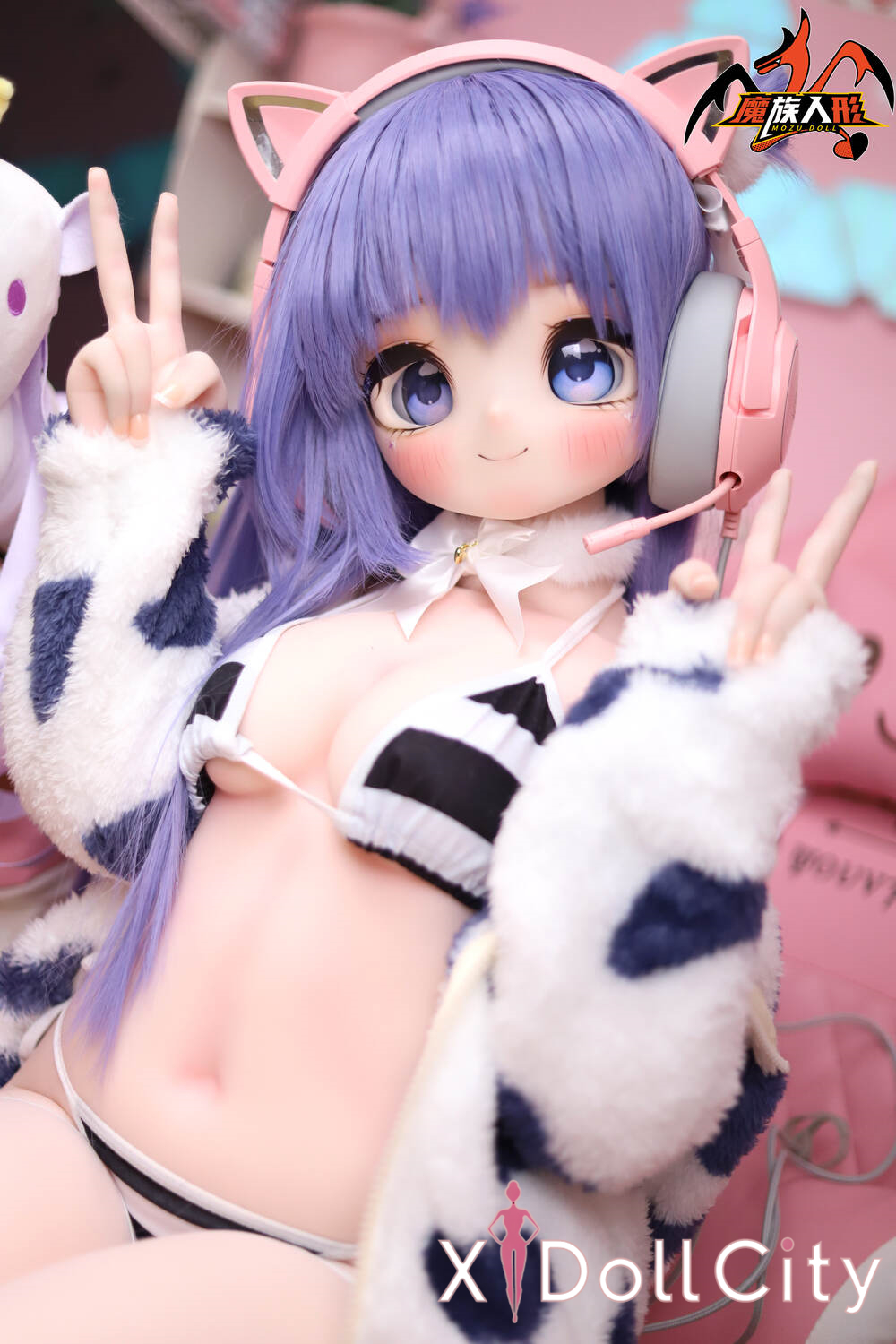 MOZU Doll 小薰 成人スタイルラブドール ロリ ビニールヘッド&軟質ヘッド＋TPEボディ ラブドール貧乳
