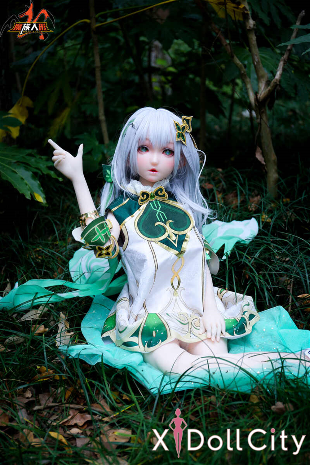 MOZU Doll 净华 成人スタイルラブドール 幻想的な癒し系アニメ シリコンヘッド+TPEボディ ラブドール良乳
