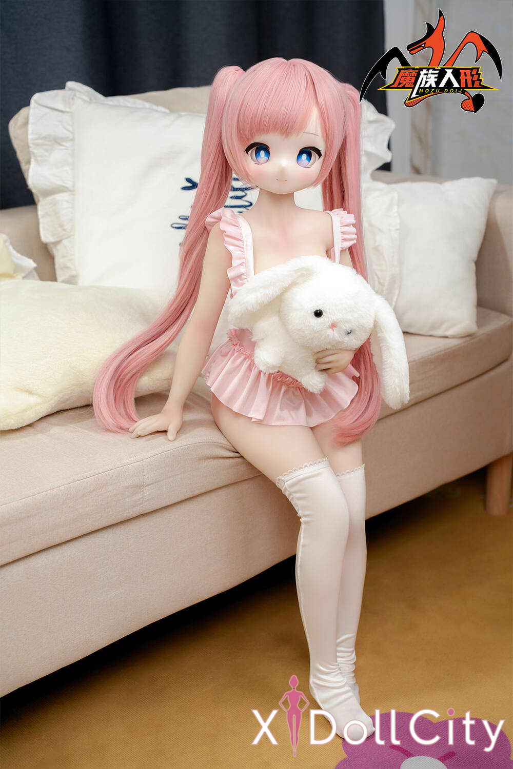MOZU Doll 卷卷 成人スタイルラブドール ロリ ビニールヘッド＋TPEボディ ラブドール良乳