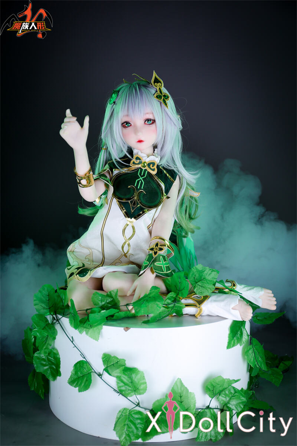 MOZU Doll 净华 成人スタイルラブドール 幻想的な癒し系アニメ シリコンヘッド+TPEボディ ラブドール良乳