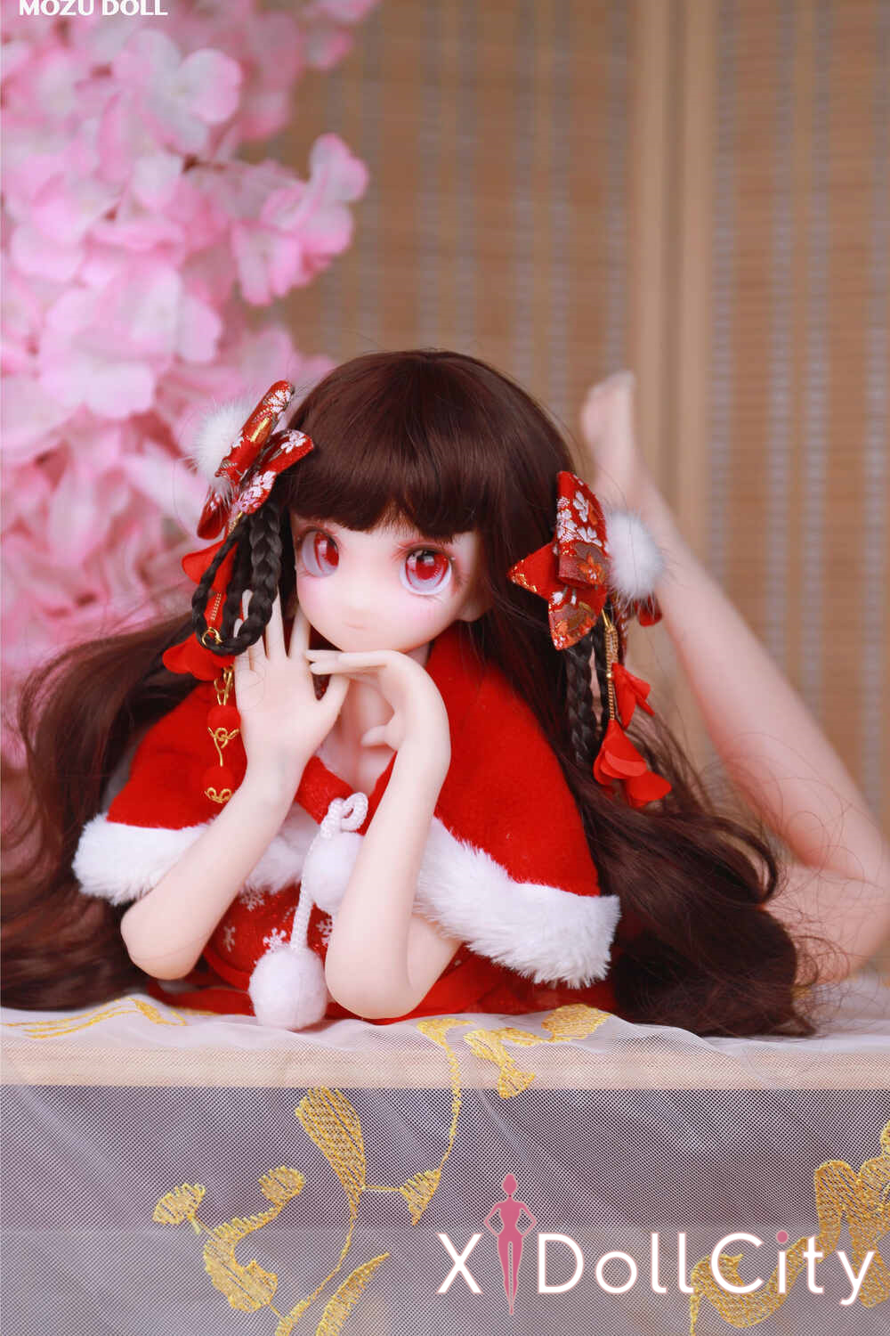 MOZU Doll 紅袖 成人スタイルラブドール 可愛い フルシリコン製 ラブドール貧乳
