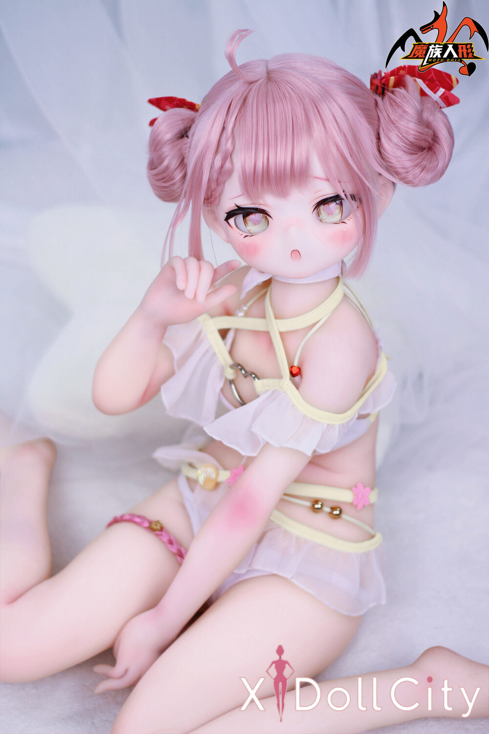 MOZU Doll 塔菲 成人スタイルラブドール 可愛い ビニールヘッド＋TPEボディ ラブドール貧乳