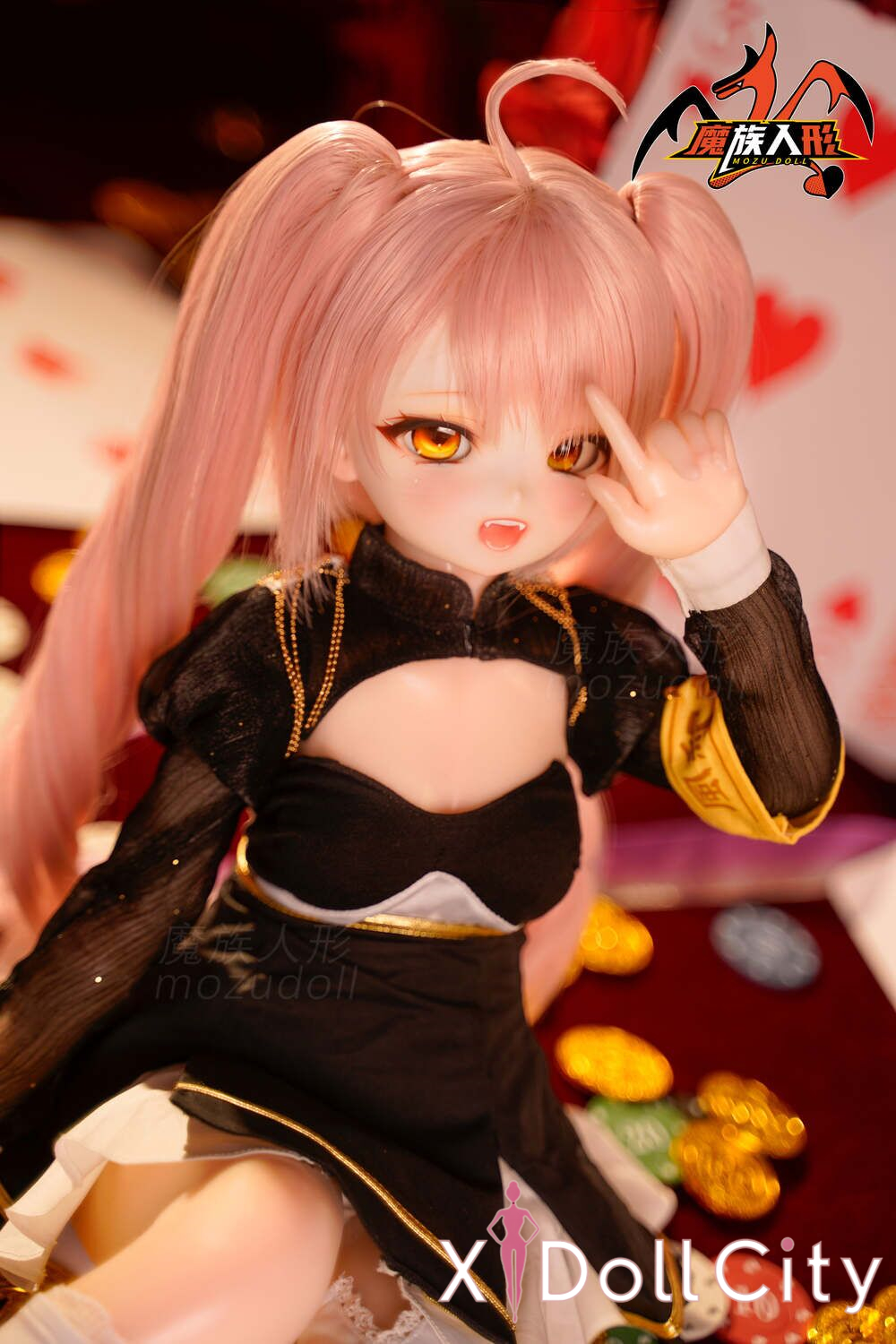 MOZU Doll 琥珀 成人スタイルラブドール 可愛い ビニールヘッド＋シリコンボディ ラブドール貧乳