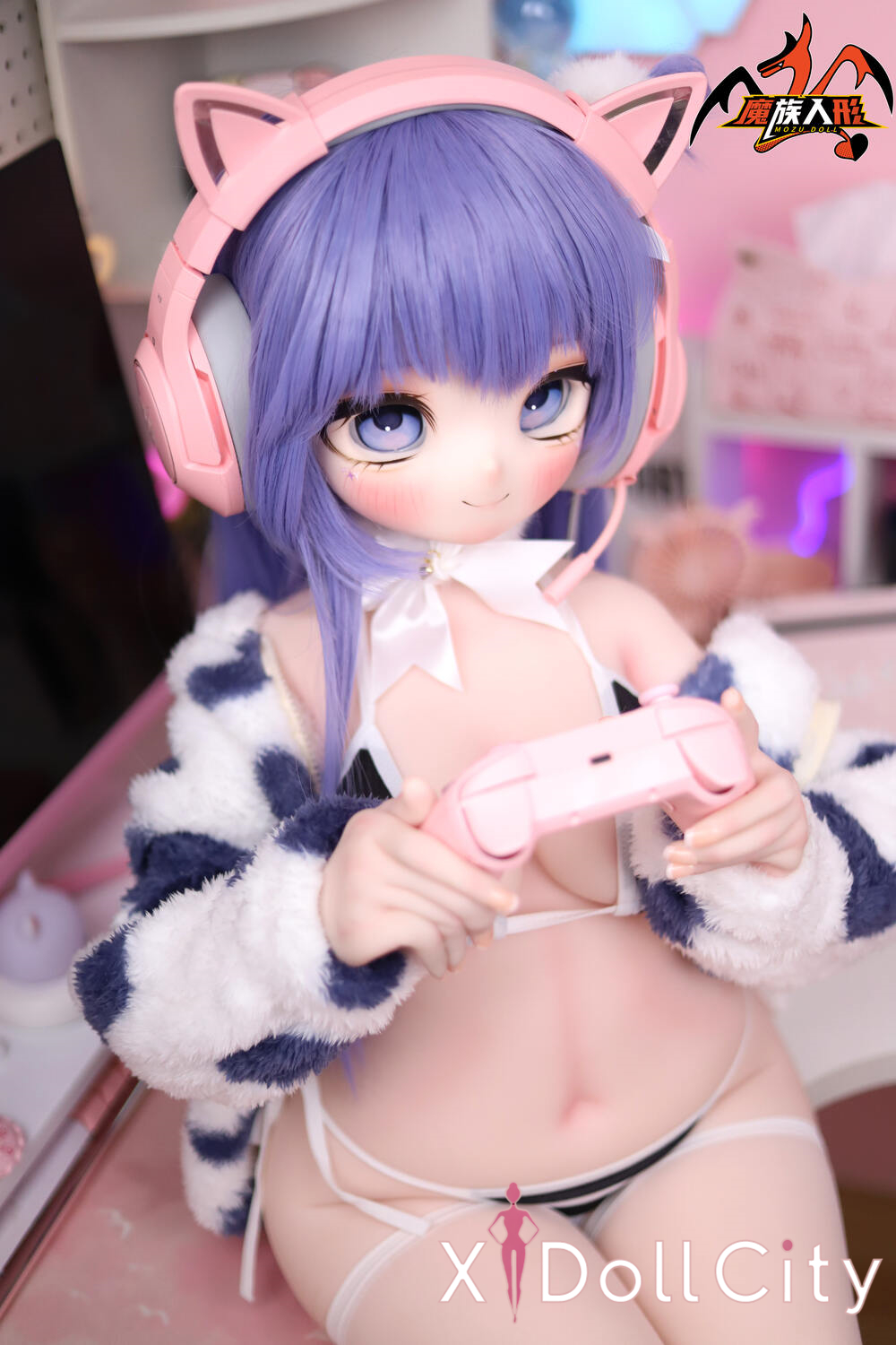 MOZU Doll 小薰 成人スタイルラブドール ロリ ビニールヘッド&軟質ヘッド＋TPEボディ ラブドール貧乳