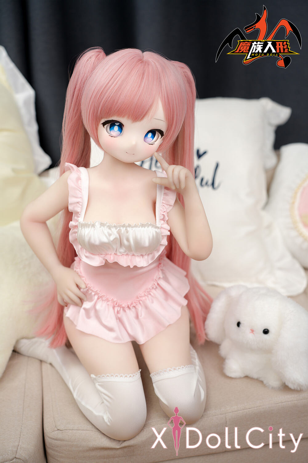 MOZU Doll 卷卷 成人スタイルラブドール ロリ ビニールヘッド＋TPEボディ ラブドール良乳