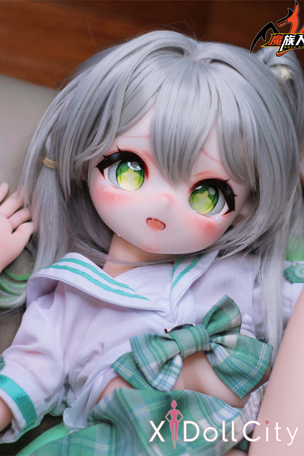 MOZU Doll 小草 成人スタイルラブドール 制服 ビニールヘッド＋TPEボディ ラブドール貧乳