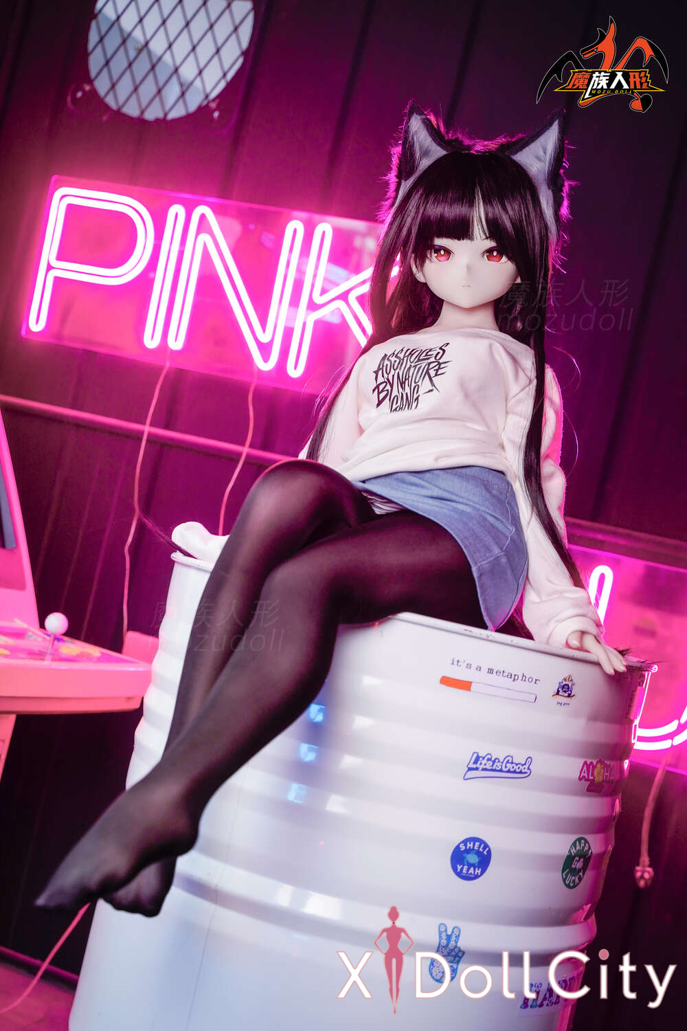 MOZU Doll 雅雅 成人スタイルラブドール 可愛い ビニールヘッド＋TPEボディ ラブドール貧乳