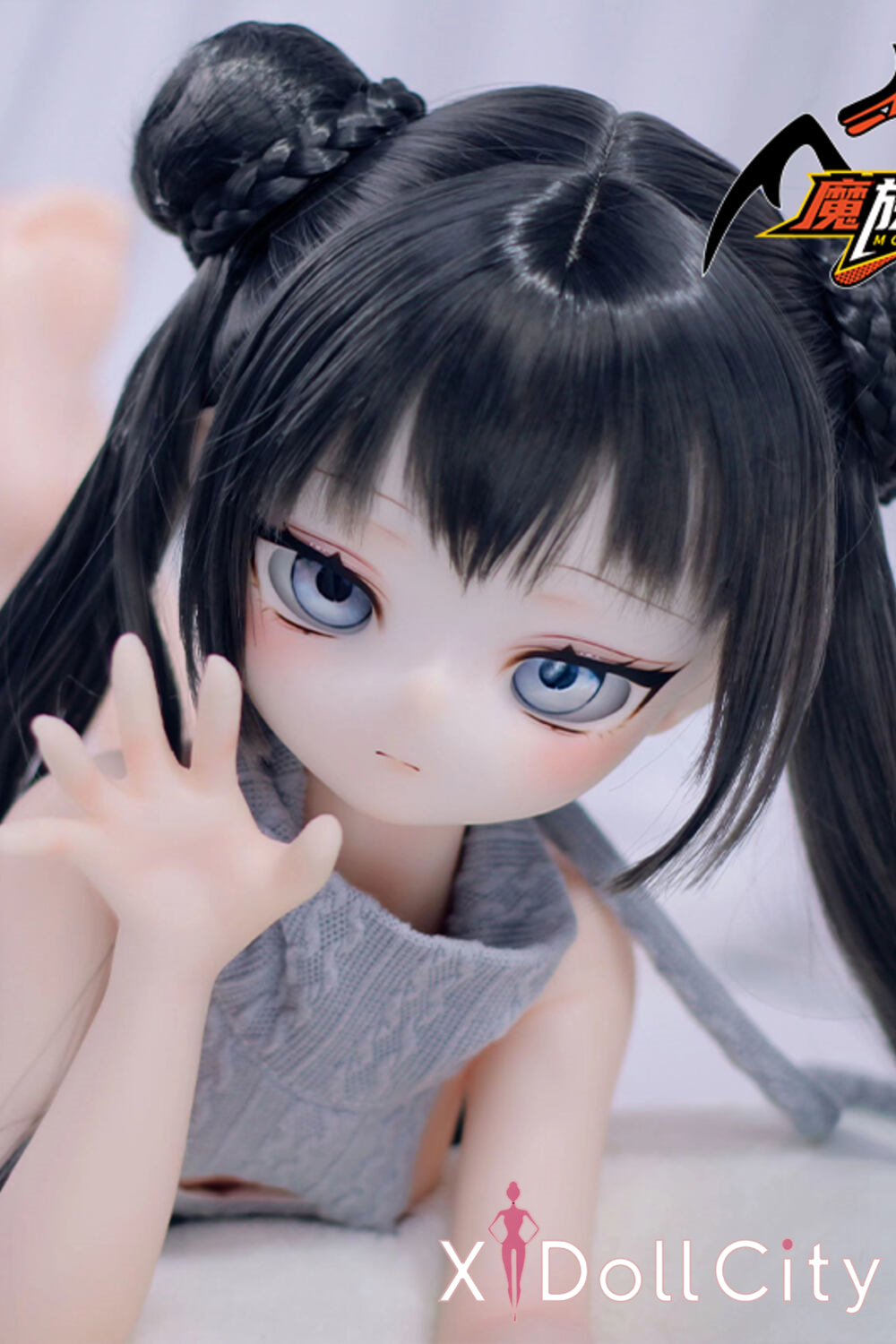 MOZU Doll 非笑 成人スタイルラブドール 可愛い ビニールヘッド＋TPEボディ ラブドール貧乳