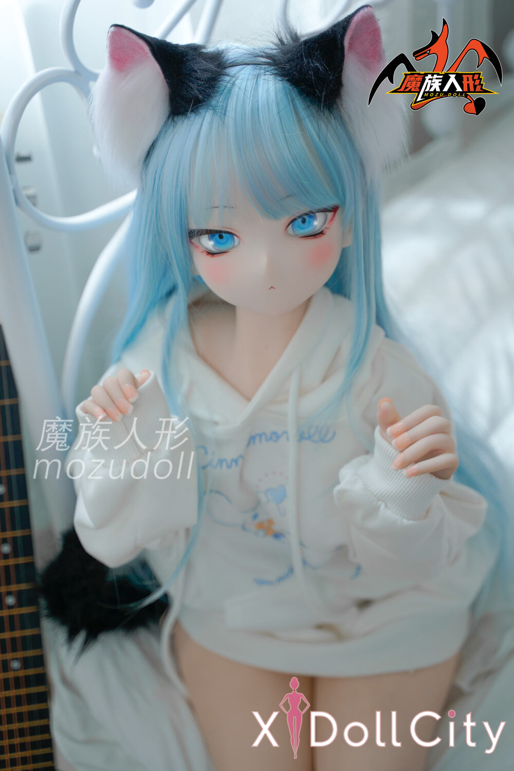 MOZU Doll 薄荷 成人スタイルラブドール 可愛い ビニールヘッド＋TPEボディ ラブドール貧乳