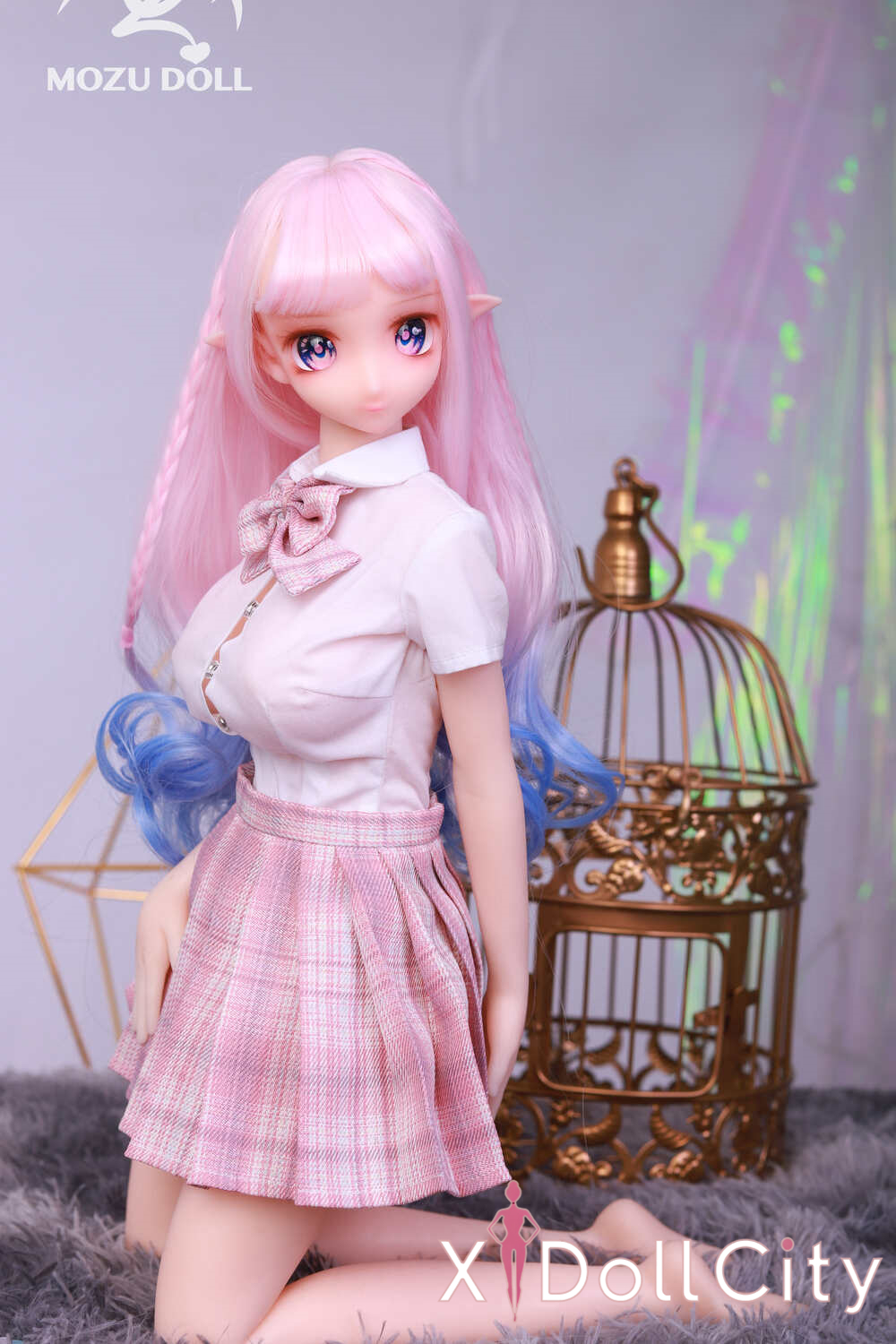 MOZU Doll 小桃 成人スタイルラブドール 制服スタイル フルシリコン製 ラブドール貧乳