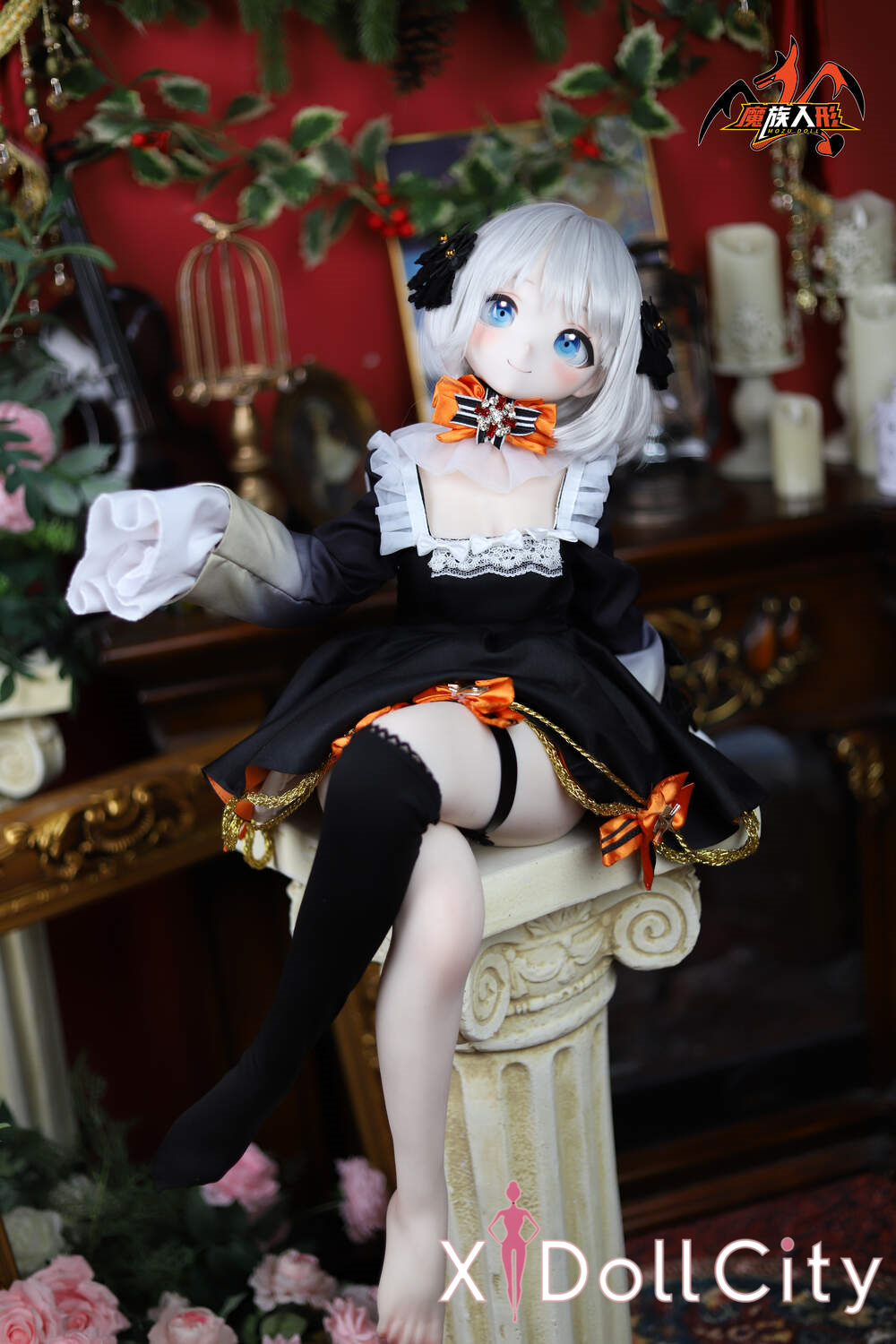 MOZU Doll 鯨鱼娘 成人スタイルラブドール アニメ ビニールヘッド＋TPEボディ ラブドール貧乳