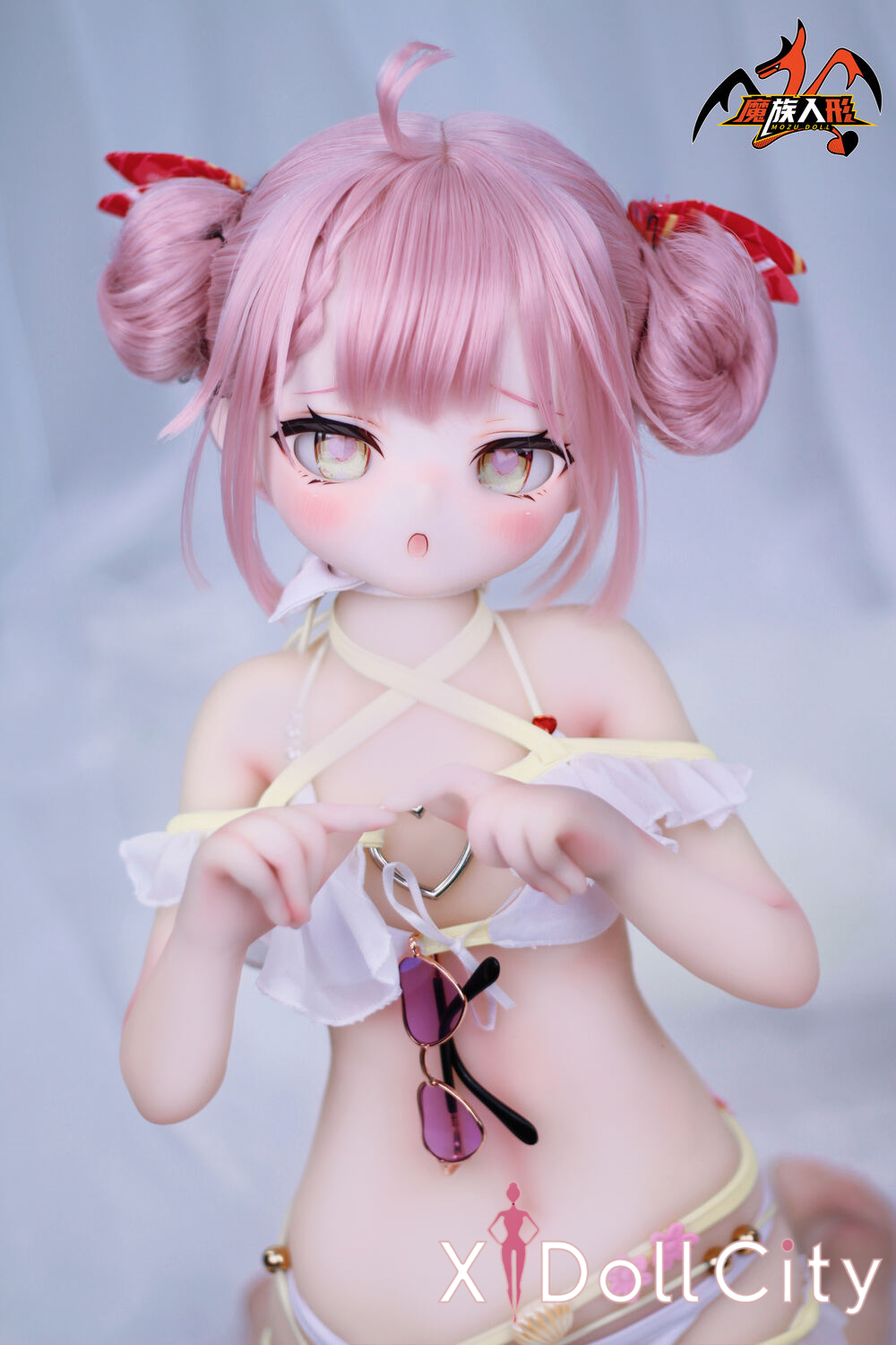 MOZU Doll 塔菲 成人スタイルラブドール 可愛い ビニールヘッド＋TPEボディ ラブドール貧乳