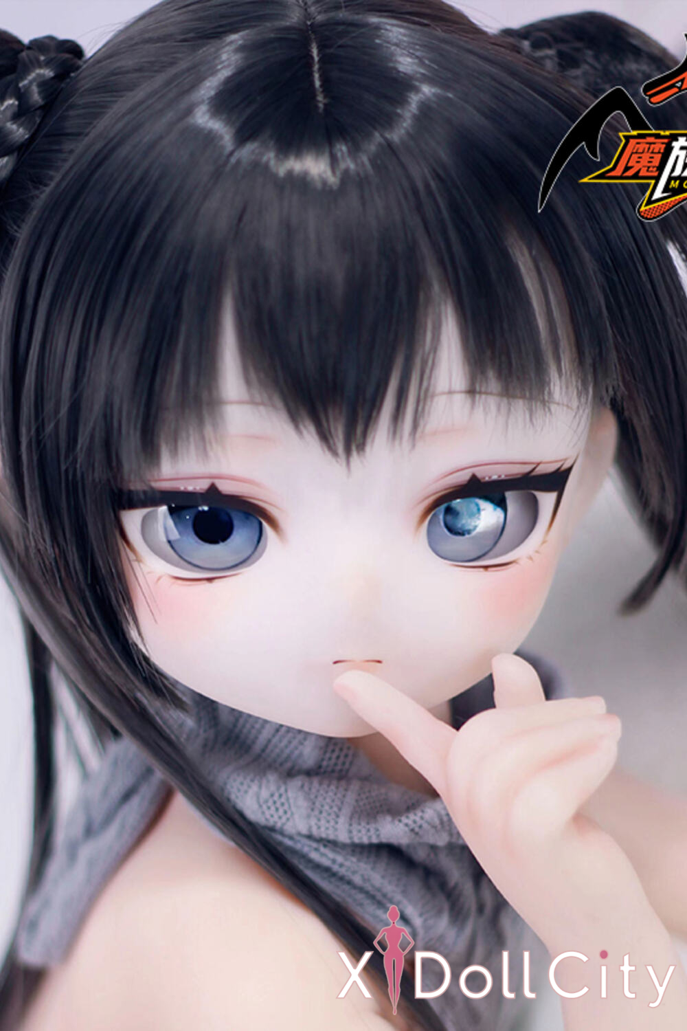 MOZU Doll 非笑 成人スタイルラブドール 可愛い ビニールヘッド＋TPEボディ ラブドール貧乳