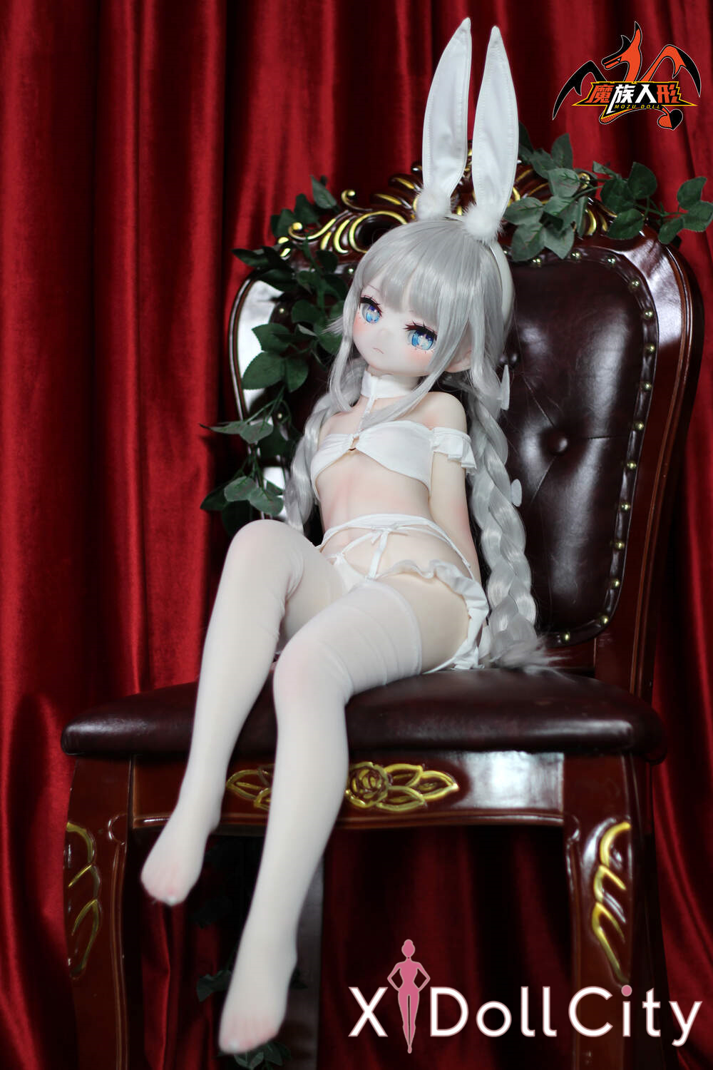 MOZU Doll 白兔 成人スタイルラブドール ミステリアスバニー系 ビニールヘッド＋TPEボディ ラブドール貧乳