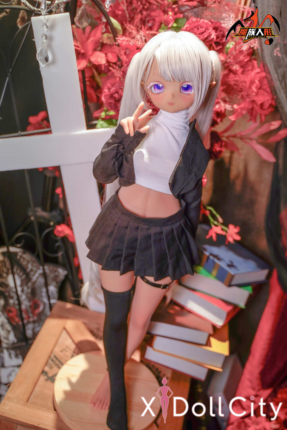 MOZU Doll 小七 成人スタイルラブドール ロリ ビニールヘッド＋TPEボディ ラブドール良乳