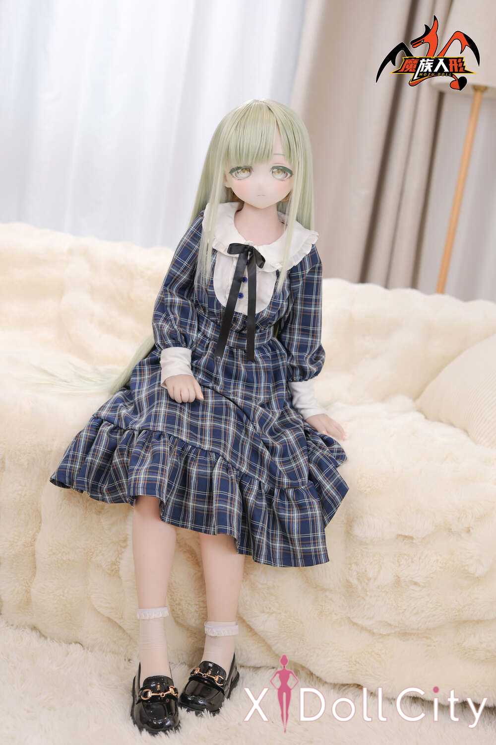 MOZU Doll 沐子 成人スタイルラブドール 可愛い ビニールヘッド＋TPEボディ ラブドール貧乳