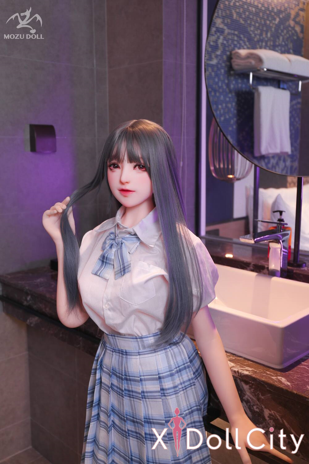 MOZU Doll 小萌 145cm 成人スタイルラブドール 制服姿 無邪気で可愛い彼女 TPE製 ラブドール良乳