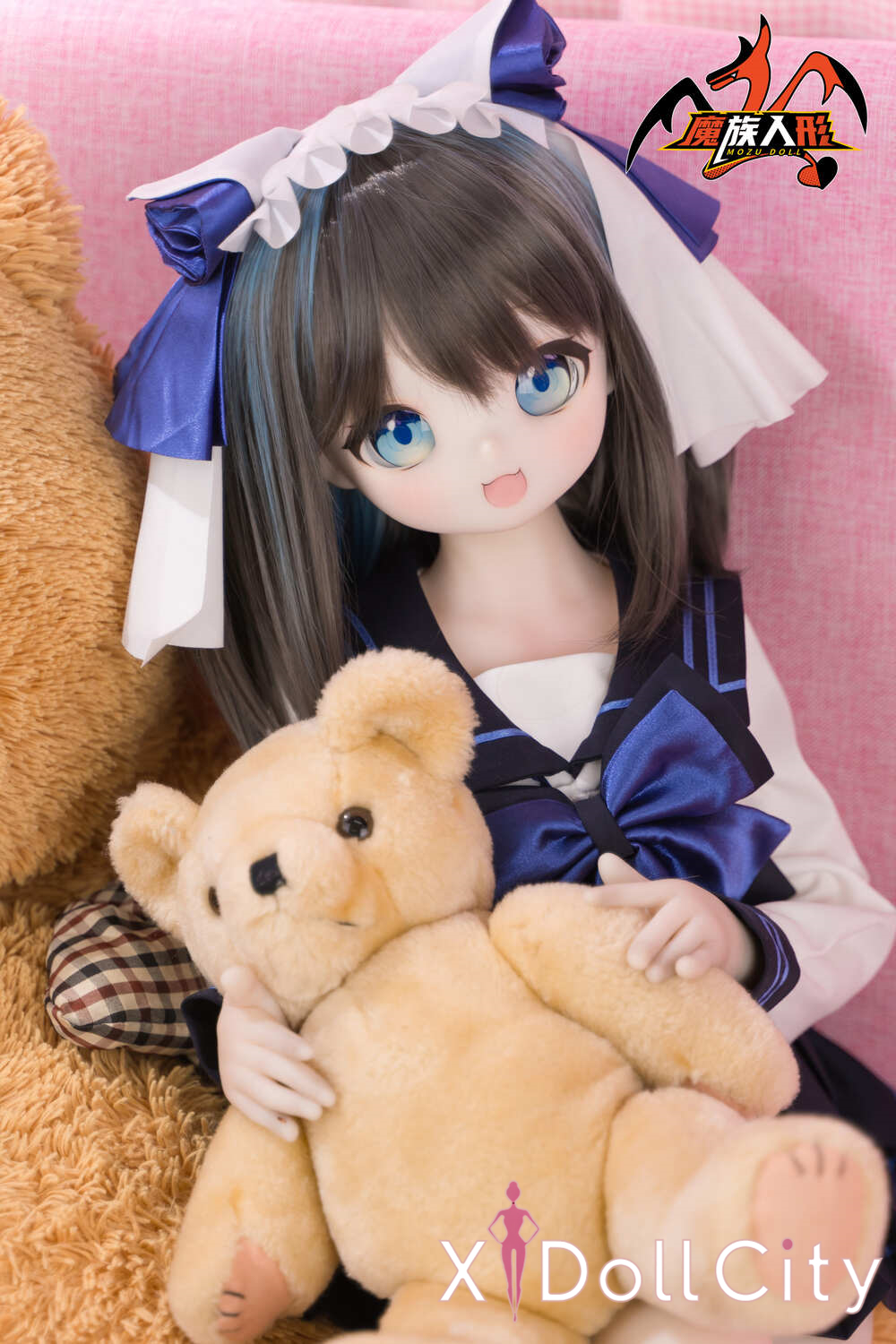 MOZU Doll 猫猫 成人スタイルラブドール キュートなロリ系ミニ ビニールヘッド＋TPEボディ ラブドール良乳