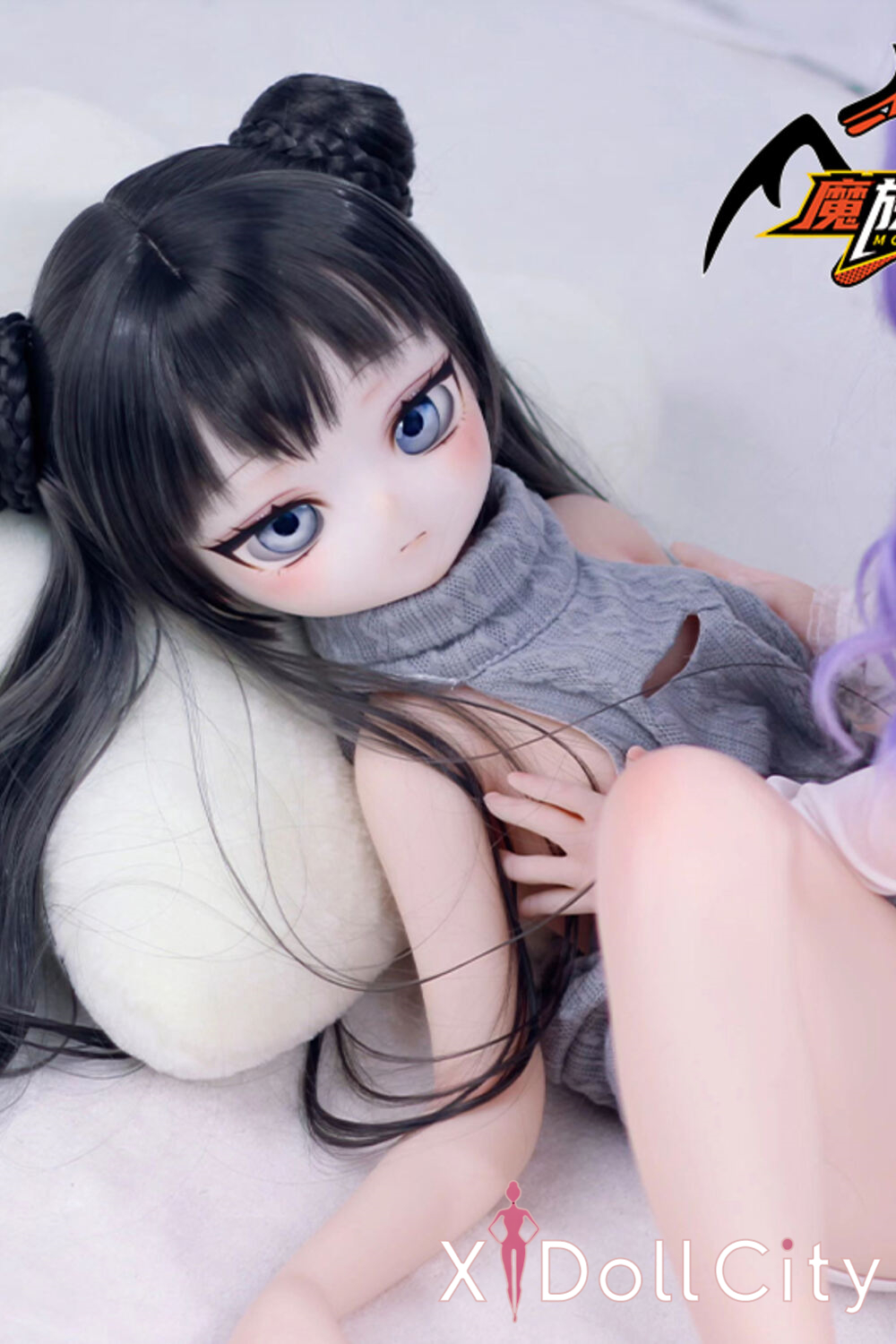 MOZU Doll 非笑 成人スタイルラブドール 可愛い ビニールヘッド＋TPEボディ ラブドール貧乳