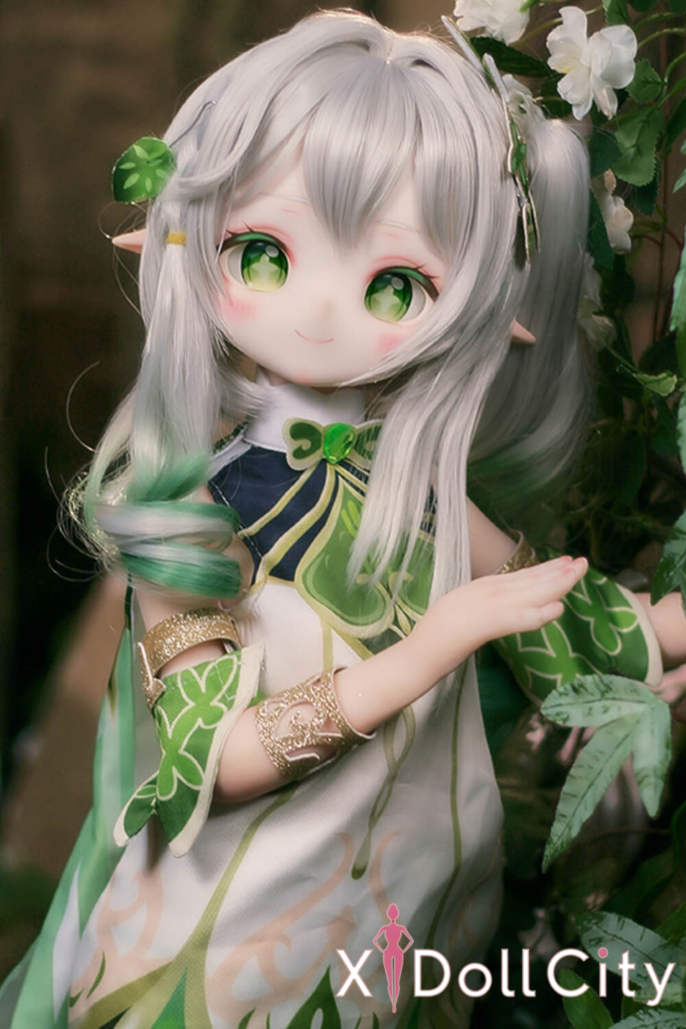 MOZU Doll 小草 成人スタイルラブドール アニメ キュートなアニメ風 ビニールヘッド＋TPEボディ ラブドール貧乳