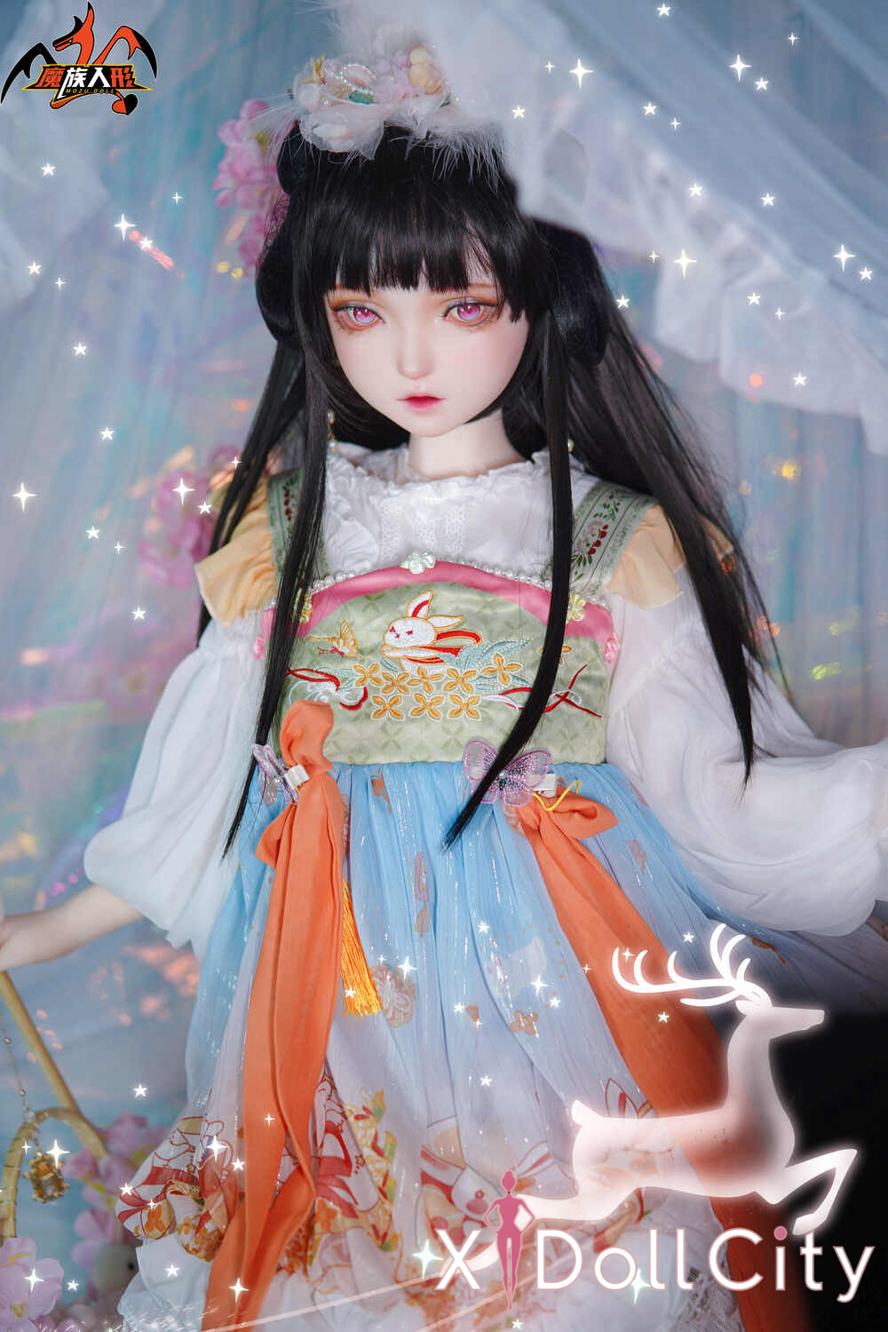 MOZU Doll 瑶儿 成人スタイルラブドール 可憐でリアルな癒し系 シリコンヘッド+TPEボディ ラブドール良乳