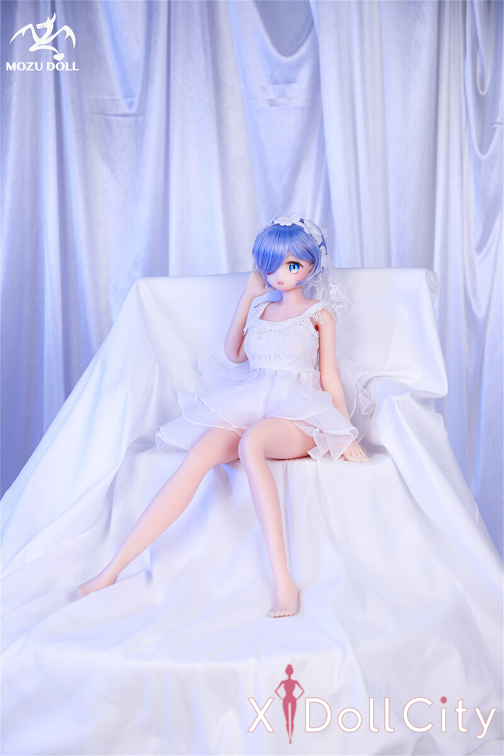 MOZU Doll 小小姆 成人スタイルラブドール 可愛い フルシリコン製 ラブドール貧乳