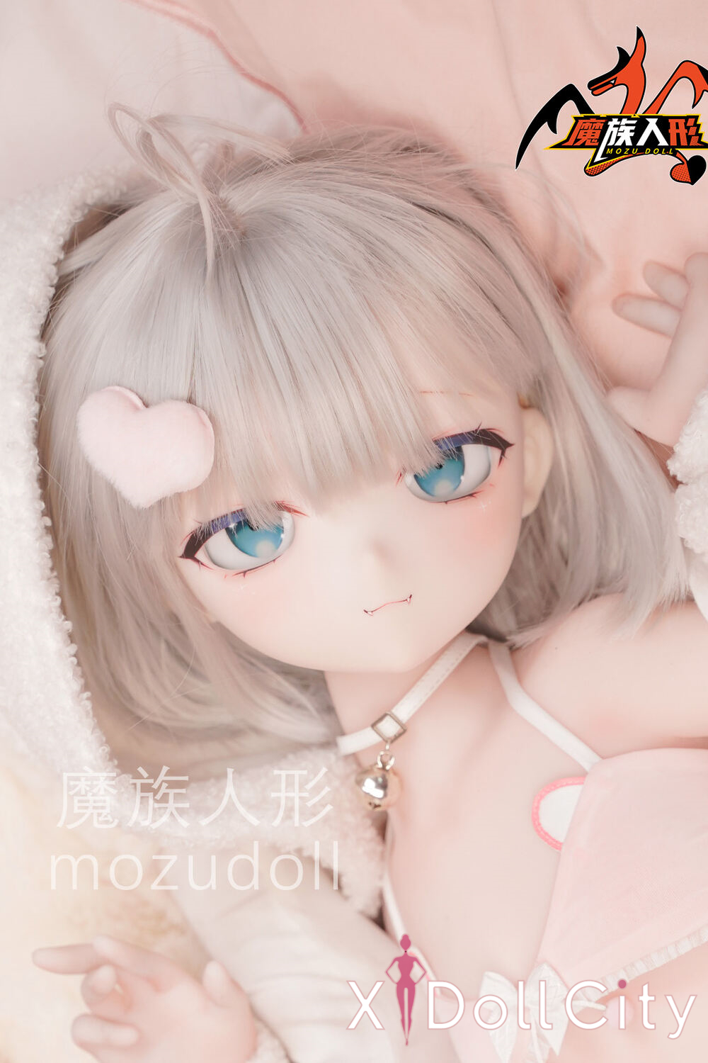 MOZU Doll 玲芽 成人スタイルラブドール キュートな猫耳ミニ ビニールヘッド＋TPEボディ ラブドール貧乳
