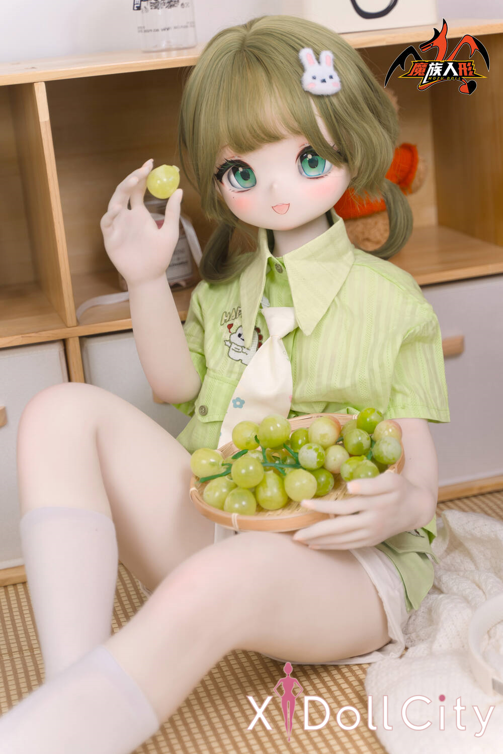 MOZU Doll 苗苗 成人スタイルラブドール ロリ ビニールヘッド&軟質ヘッド＋TPEボディ ラブドール貧乳