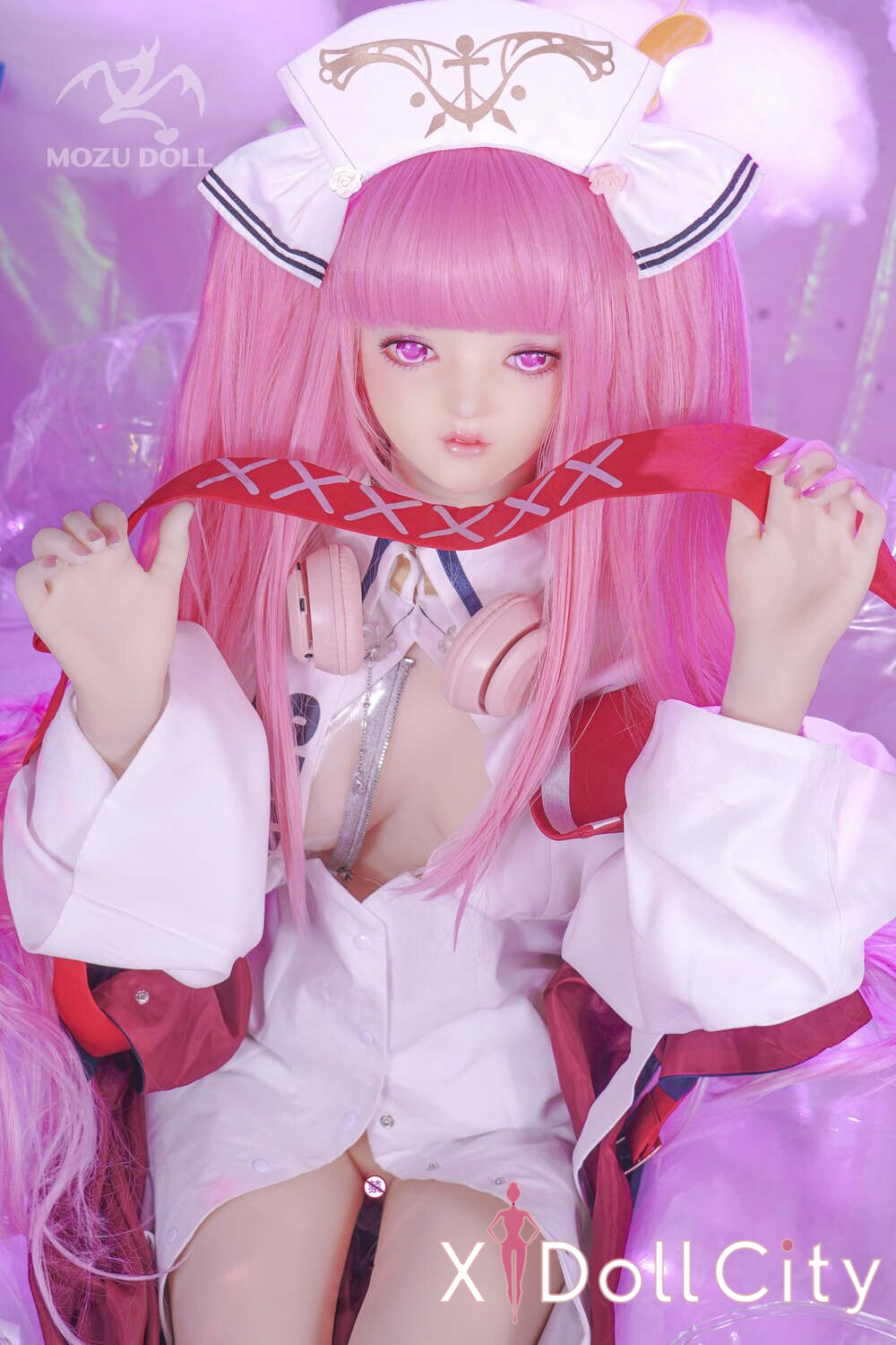 MOZU Doll 小仙 145cm 成人スタイルラブドール 小悪魔ナース風スレンダー TPE製 ラブドール貧乳