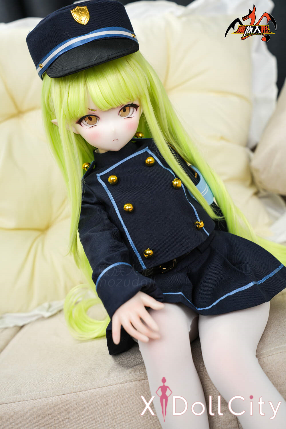 MOZU Doll 小光 成人スタイルラブドール 可愛い ビニールヘッド＋シリコンボディ ラブドール貧乳