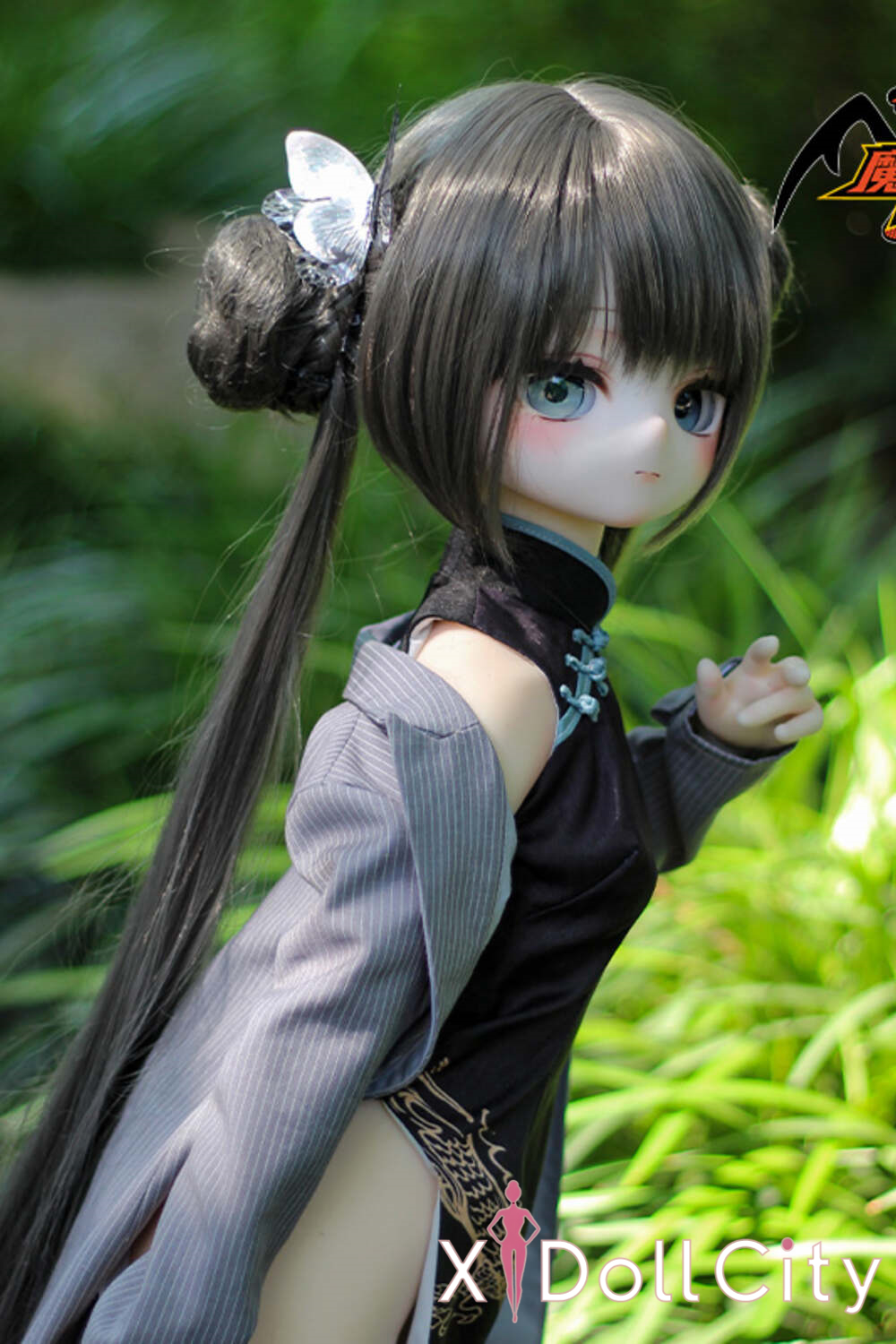 MOZU Doll 非笑 成人スタイルラブドール 可愛い ビニールヘッド＋TPEボディ ラブドール貧乳