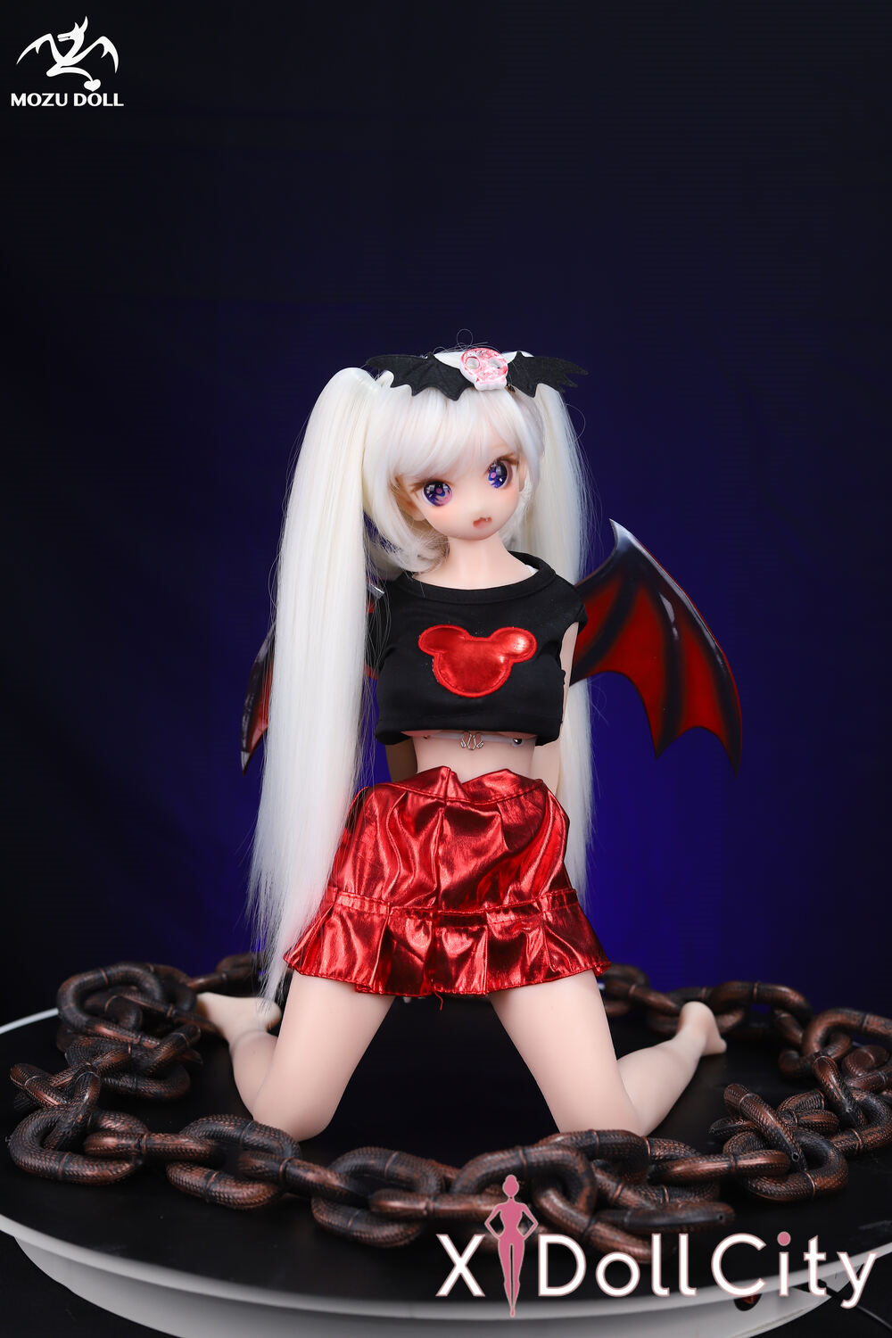 MOZU Doll 小悪魔 成人スタイルラブドール 可愛い シリコンラブドール ラブドール貧乳