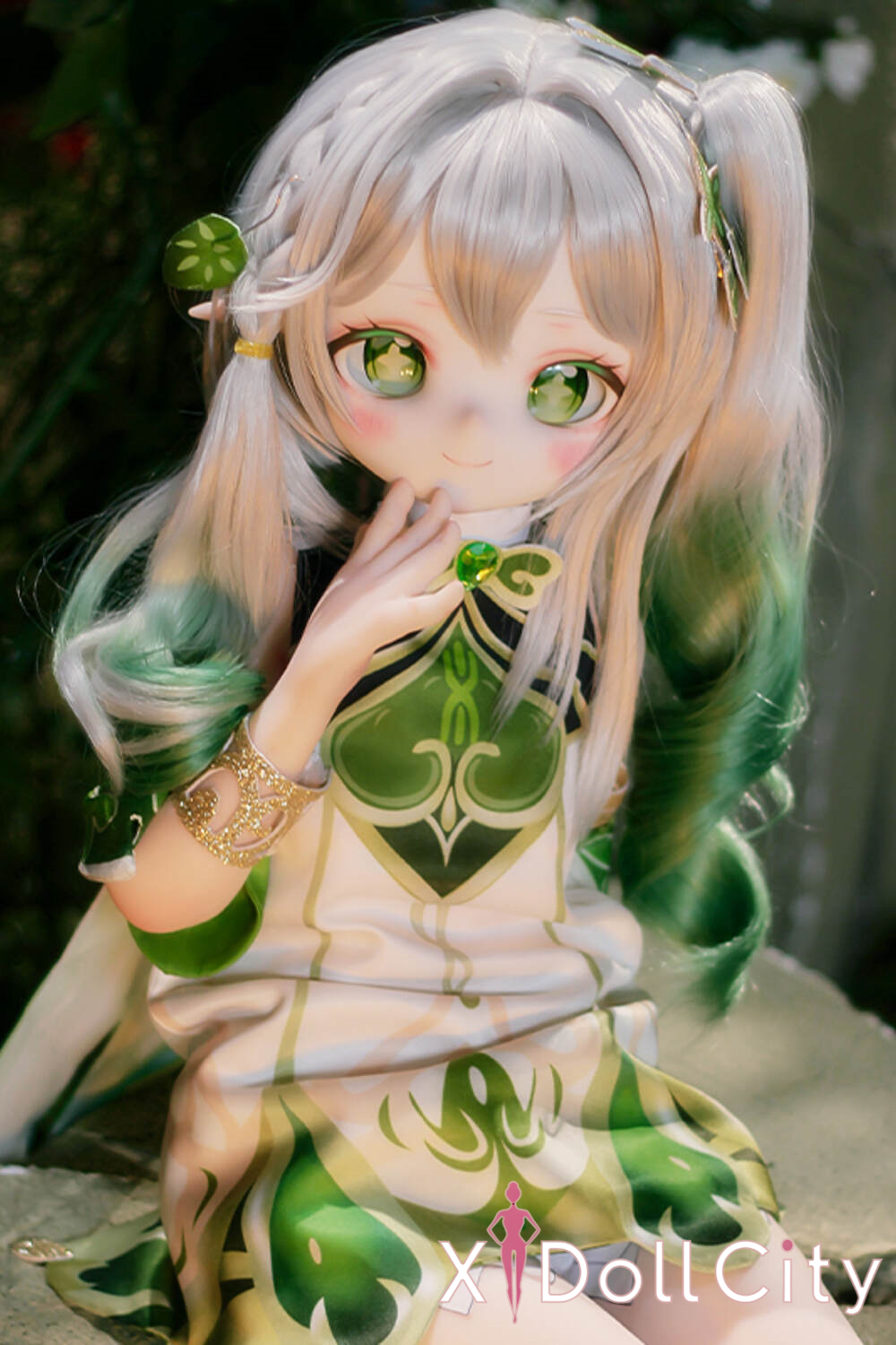 MOZU Doll 小草 成人スタイルラブドール アニメ キュートなアニメ風 ビニールヘッド＋TPEボディ ラブドール貧乳