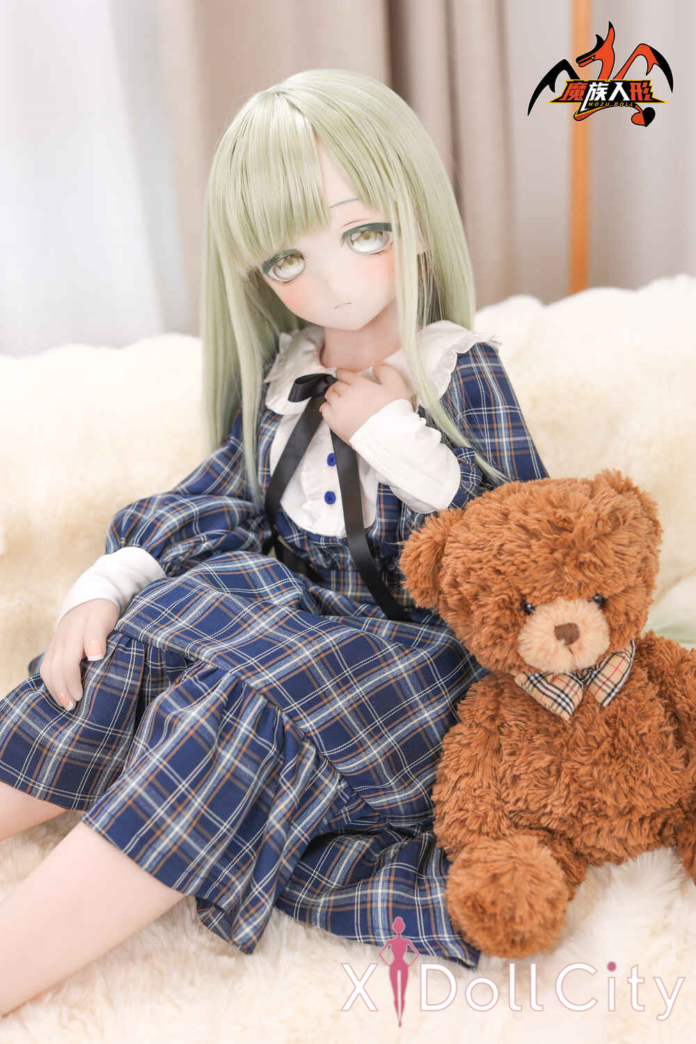 MOZU Doll 沐子 成人スタイルラブドール 可愛い ビニールヘッド＋TPEボディ ラブドール貧乳