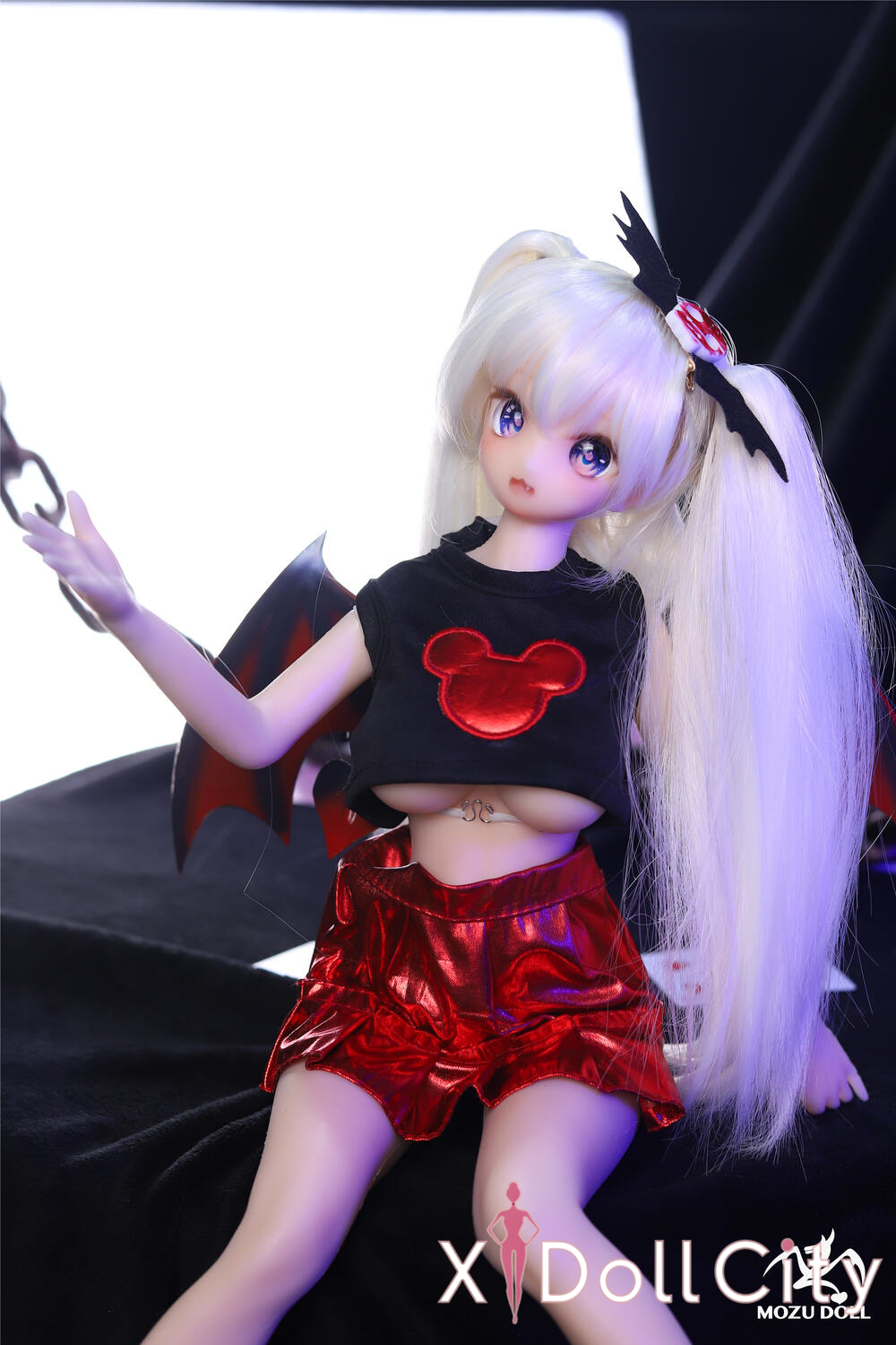 MOZU Doll 小悪魔 成人スタイルラブドール 可愛い シリコンラブドール ラブドール貧乳