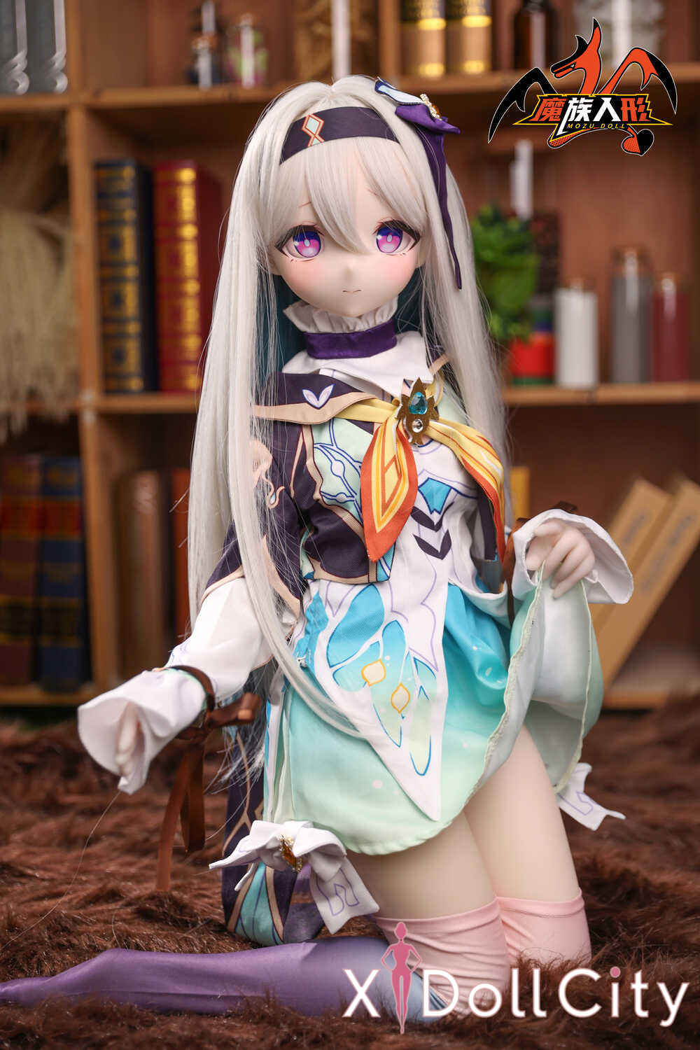 MOZU Doll 瑩儿 成人スタイルラブドール 可愛いファンタジーミニ ビニールヘッド＋TPEボディ ラブドール貧乳