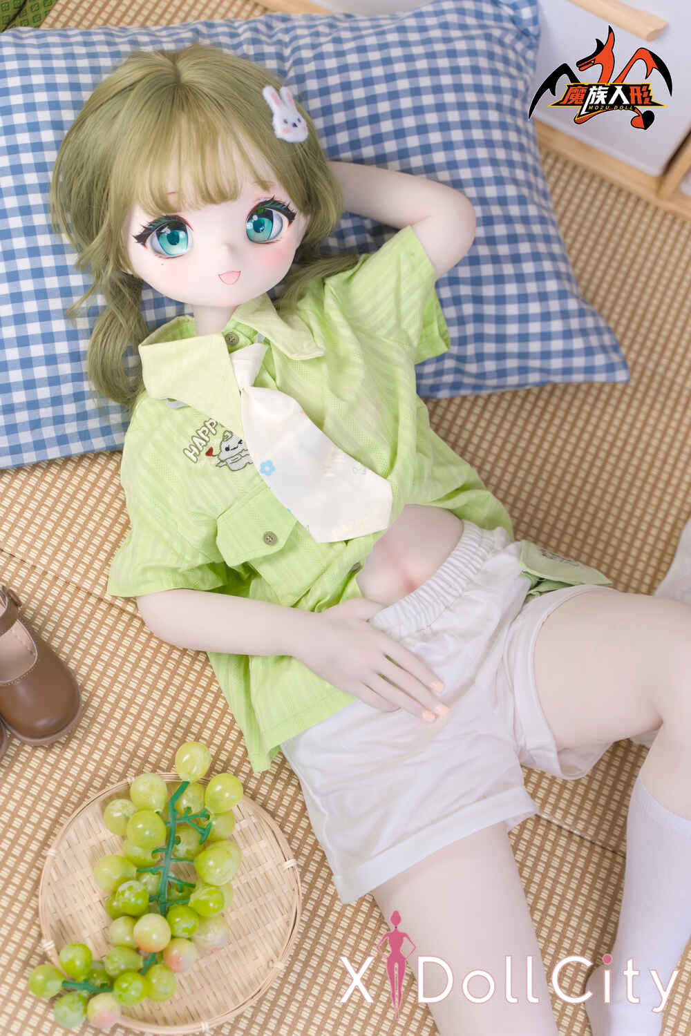 MOZU Doll 苗苗 成人スタイルラブドール ロリ ビニールヘッド&軟質ヘッド＋TPEボディ ラブドール貧乳