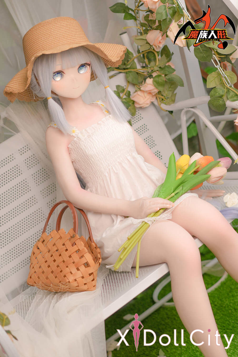 MOZU Doll 灵華 成人スタイルラブドール ロリ ビニールヘッド&軟質ヘッド＋TPEボディ ラブドール貧乳