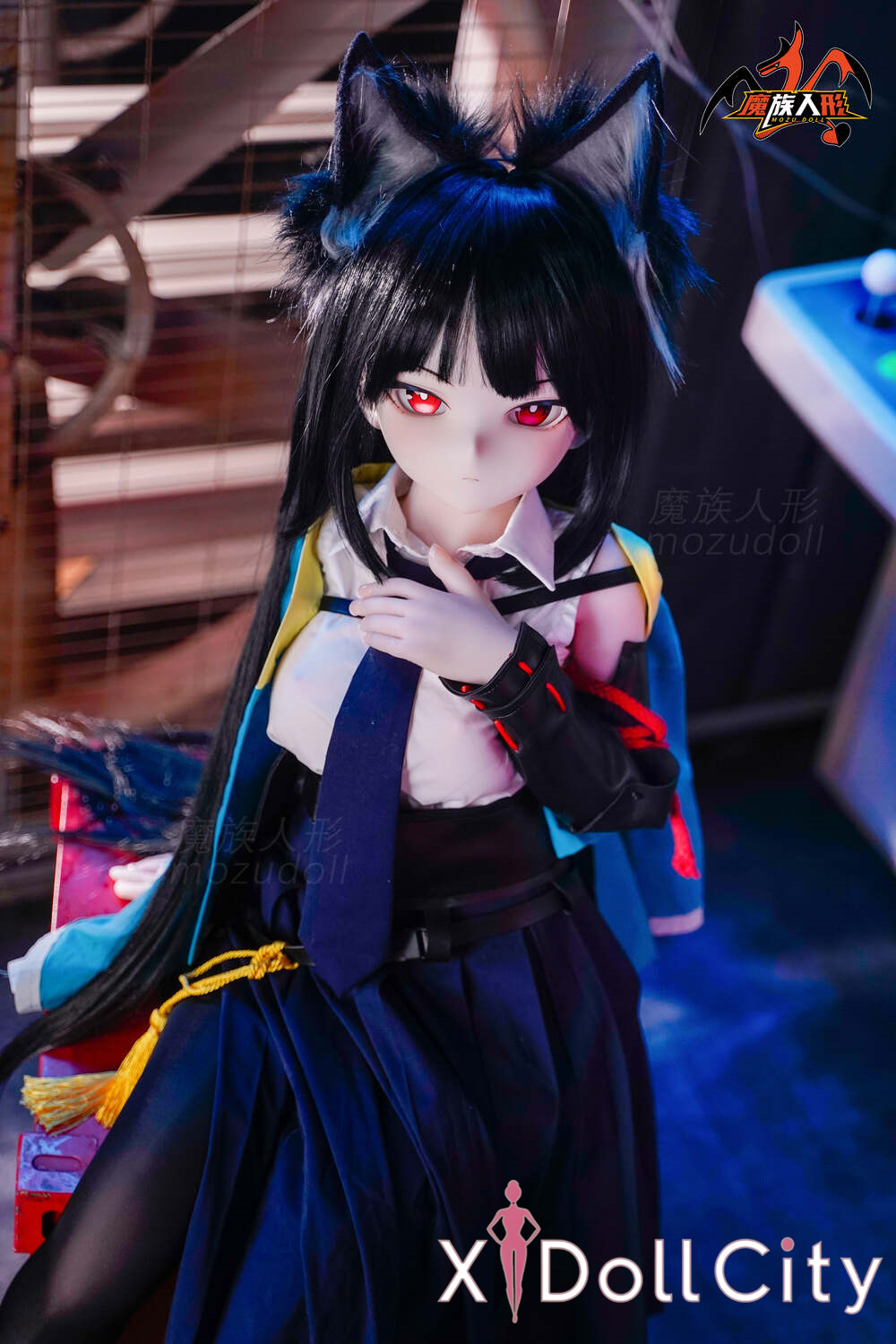 MOZU Doll 雅雅 成人スタイルラブドール 可愛い ビニールヘッド＋TPEボディ ラブドール貧乳