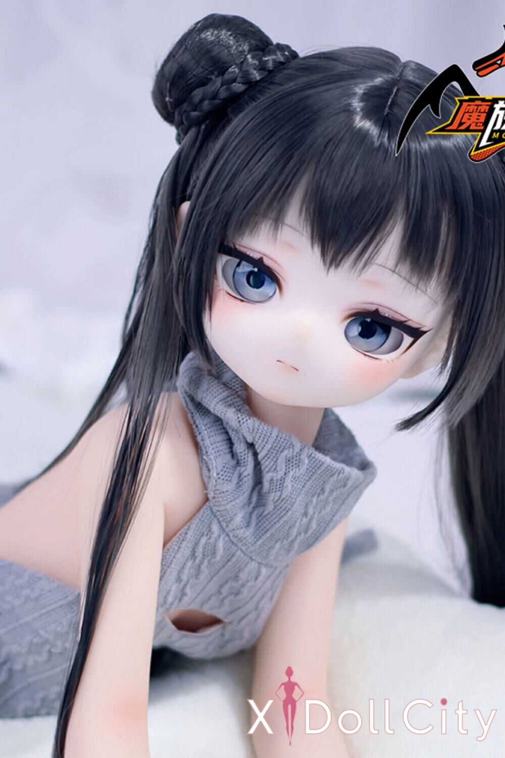 MOZU Doll 非笑 成人スタイルラブドール 可愛い ビニールヘッド＋TPEボディ ラブドール貧乳