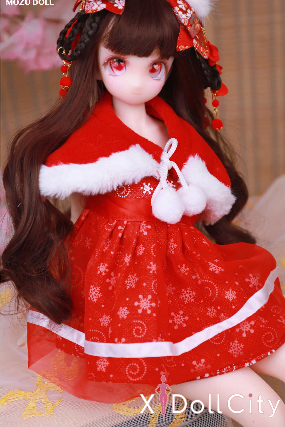 MOZU Doll 紅袖 成人スタイルラブドール 可愛い フルシリコン製 ラブドール貧乳