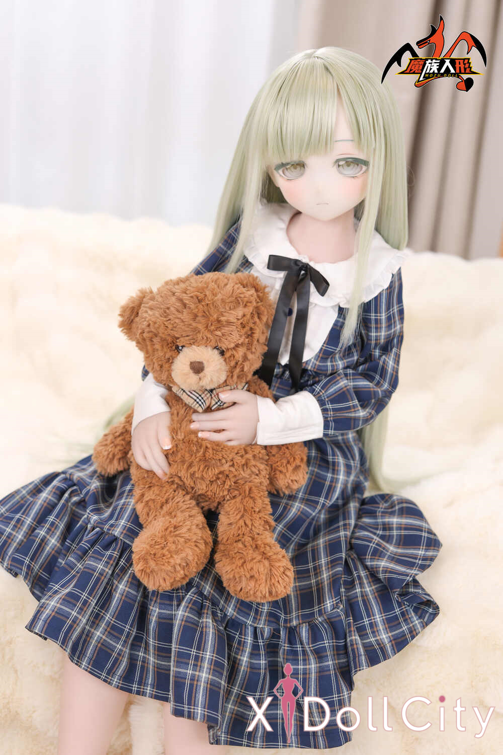 MOZU Doll 沐子 成人スタイルラブドール 可愛い ビニールヘッド＋TPEボディ ラブドール貧乳