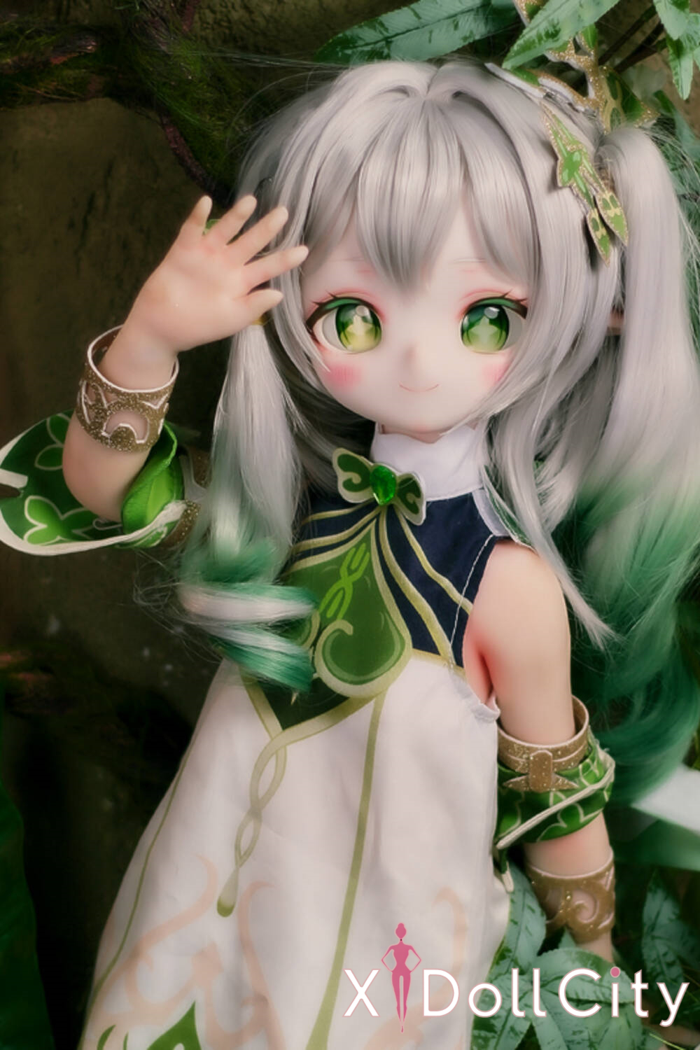 MOZU Doll 小草 成人スタイルラブドール アニメ キュートなアニメ風 ビニールヘッド＋TPEボディ ラブドール貧乳