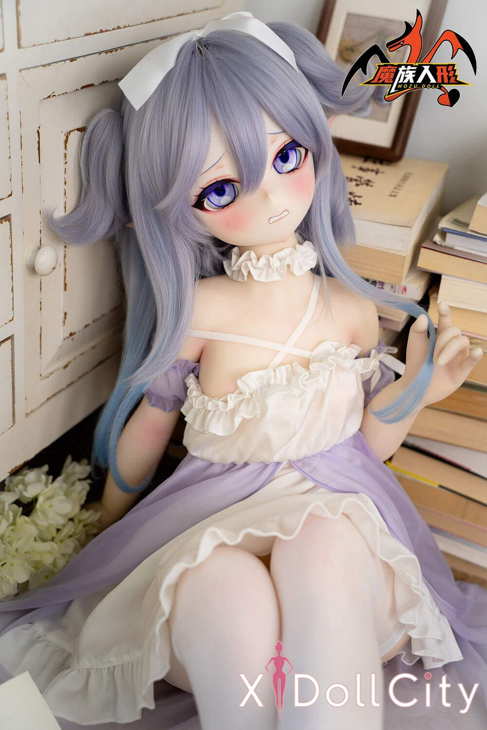 MOZU Doll 依依 成人スタイルラブドール 可愛い癒し系 ビニールヘッド＋TPEボディ ラブドール貧乳