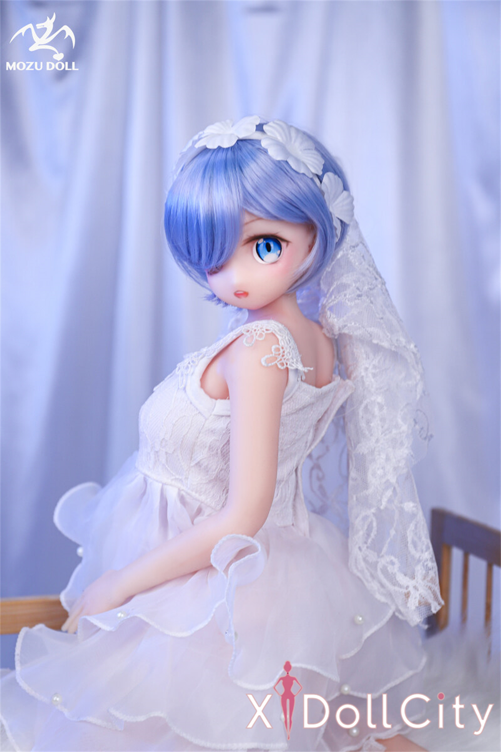 MOZU Doll 小小姆 成人スタイルラブドール 可愛い フルシリコン製 ラブドール貧乳