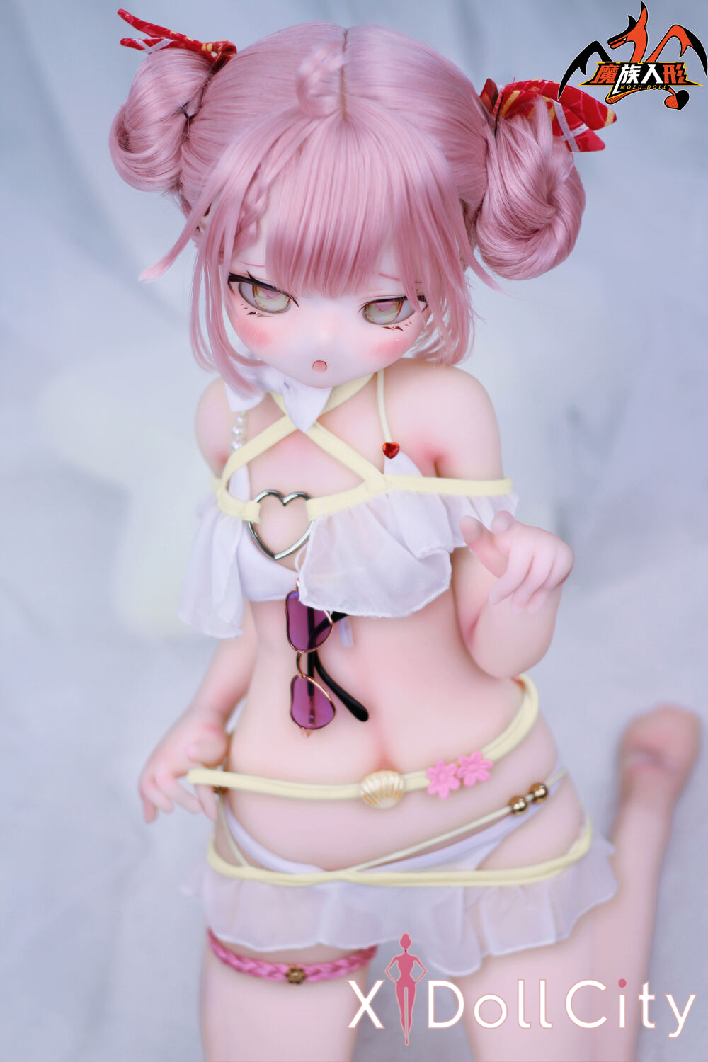 MOZU Doll 塔菲 成人スタイルラブドール 可愛い ビニールヘッド＋TPEボディ ラブドール貧乳