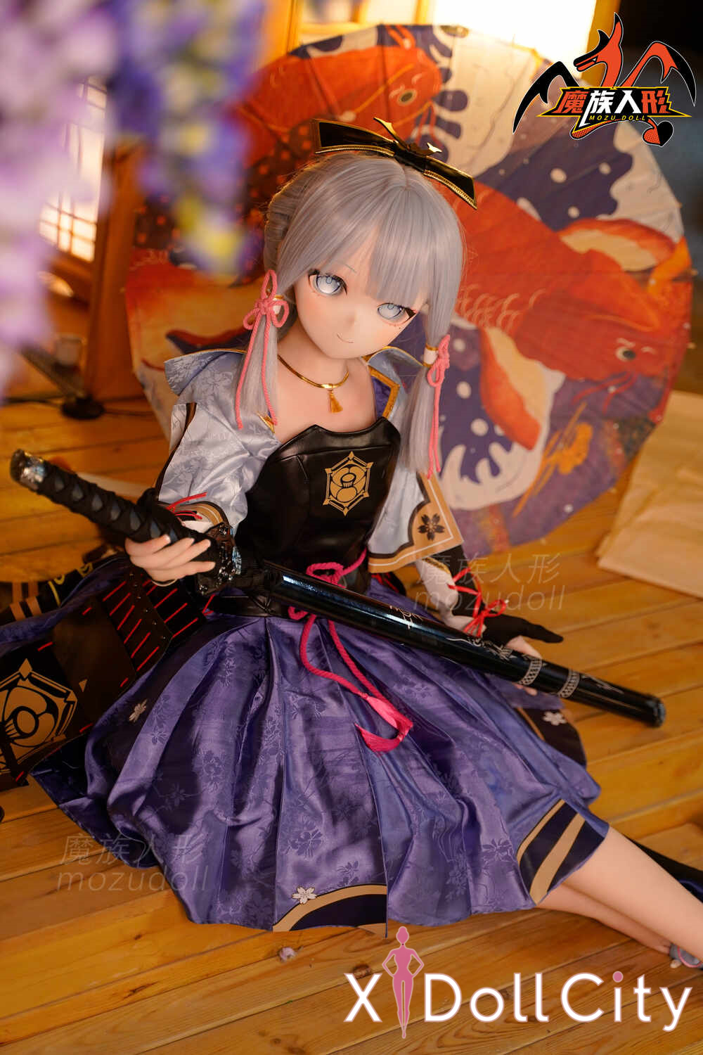 MOZU Doll 灵華 成人スタイルラブドール ロリ ビニールヘッド&軟質ヘッド＋TPEボディ ラブドール貧乳