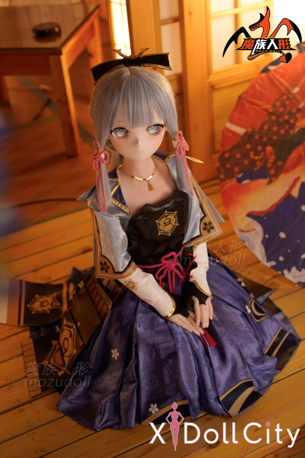 MOZU Doll 灵華 成人スタイルラブドール ロリ ビニールヘッド&軟質ヘッド＋TPEボディ ラブドール貧乳