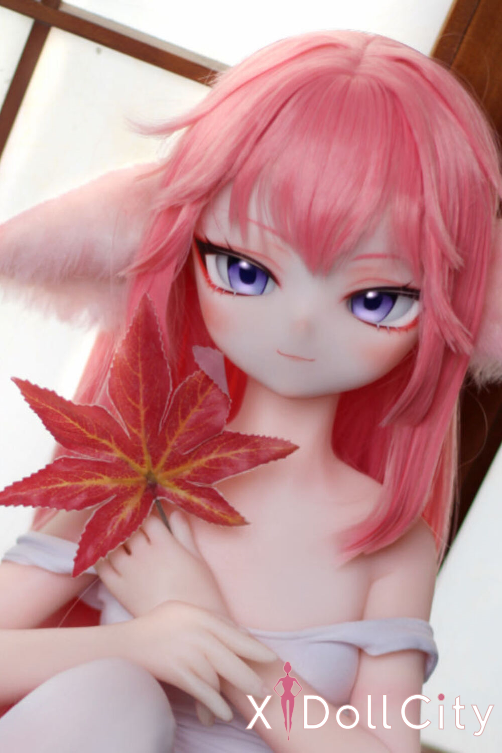 MOZU Doll 小狐狸 成人スタイルラブドール アニメ 妖艶アニメ風 ビニールヘッド＋TPEボディ ラブドール貧乳